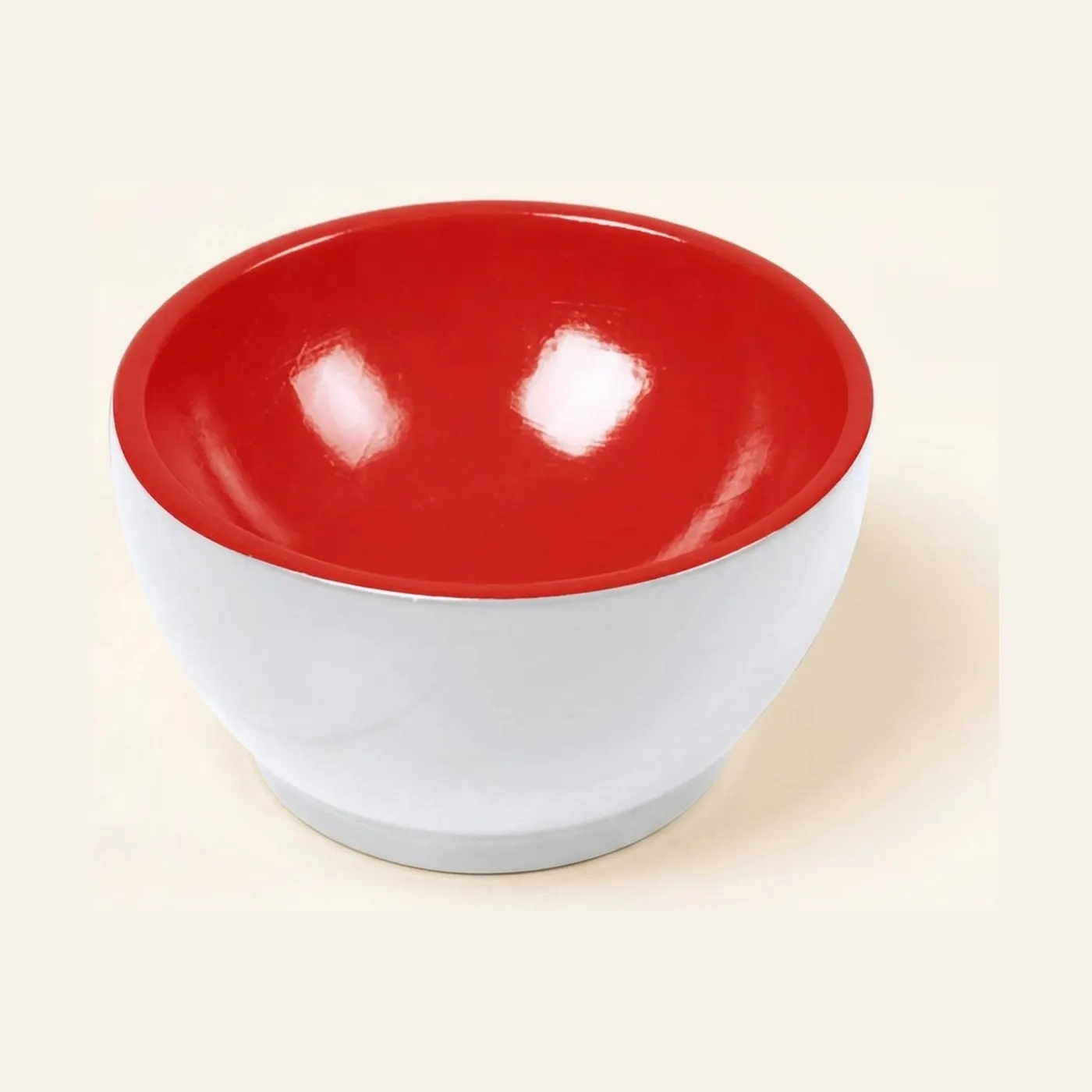 Wooden Cup: White / Red: Montessori material | Faborino