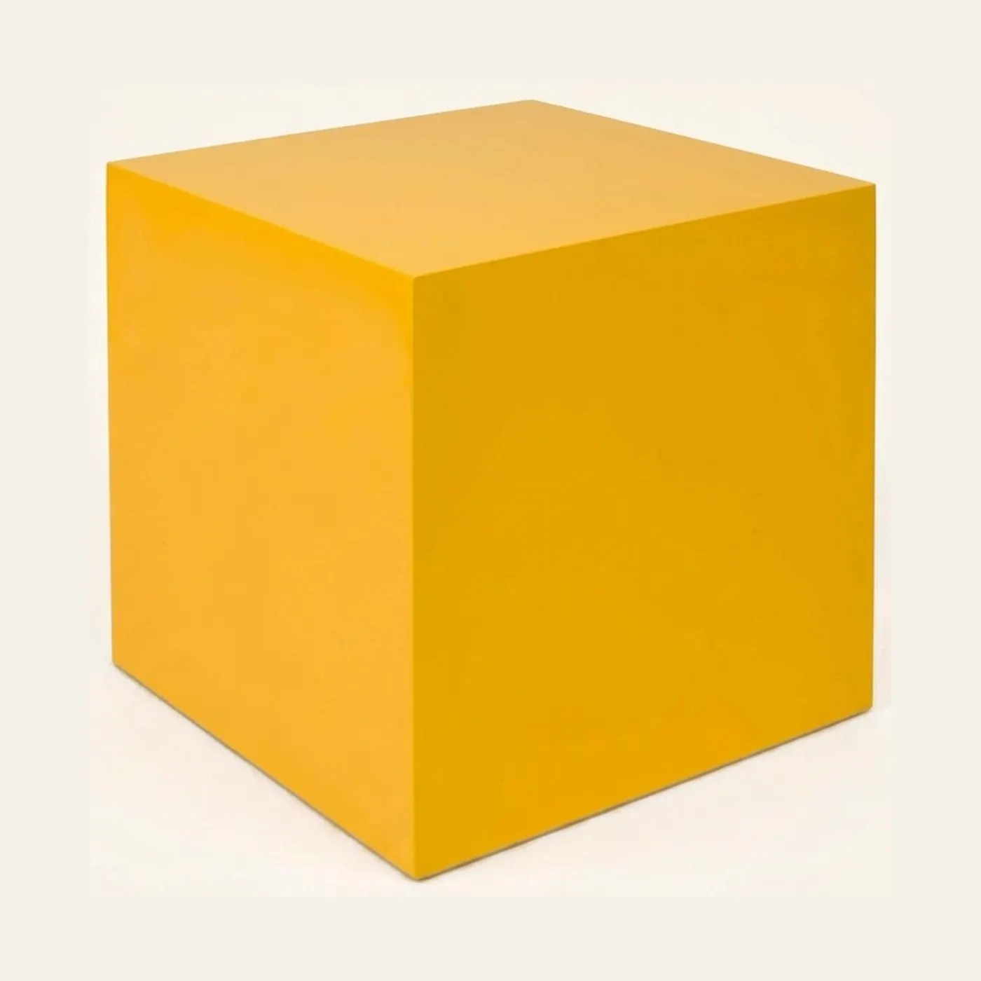 Žlutá kostka: Velká geometrická forma (27cm): Montessori pomůcka | Faborino
