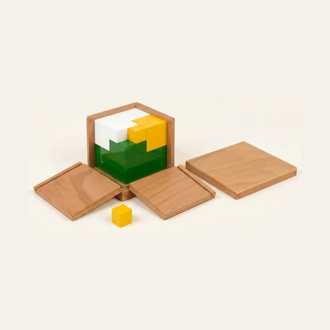 Kostka mocnin dvojky: matematické zkoumání binární progrese: Montessori pomůcka | Faborino