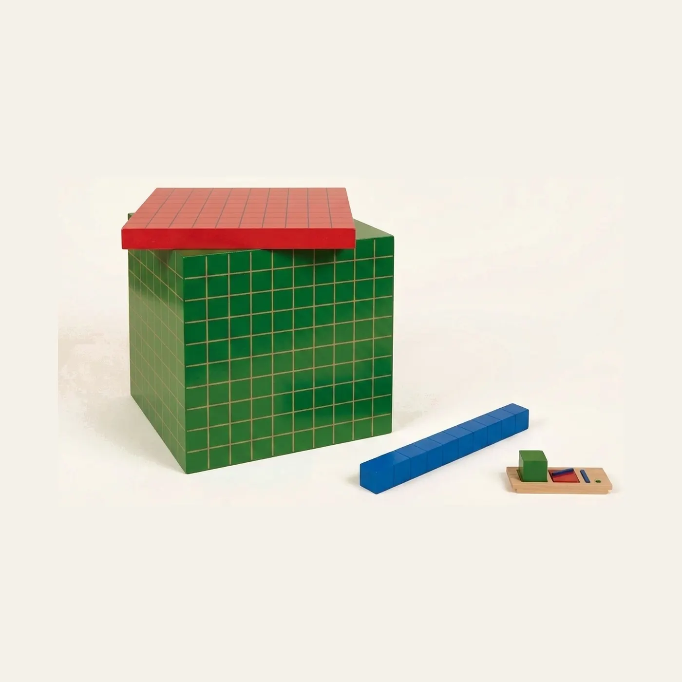 Geometric Hierarchy of Number: Mathematical Relationships Through Solids: Montessori material | Faborino