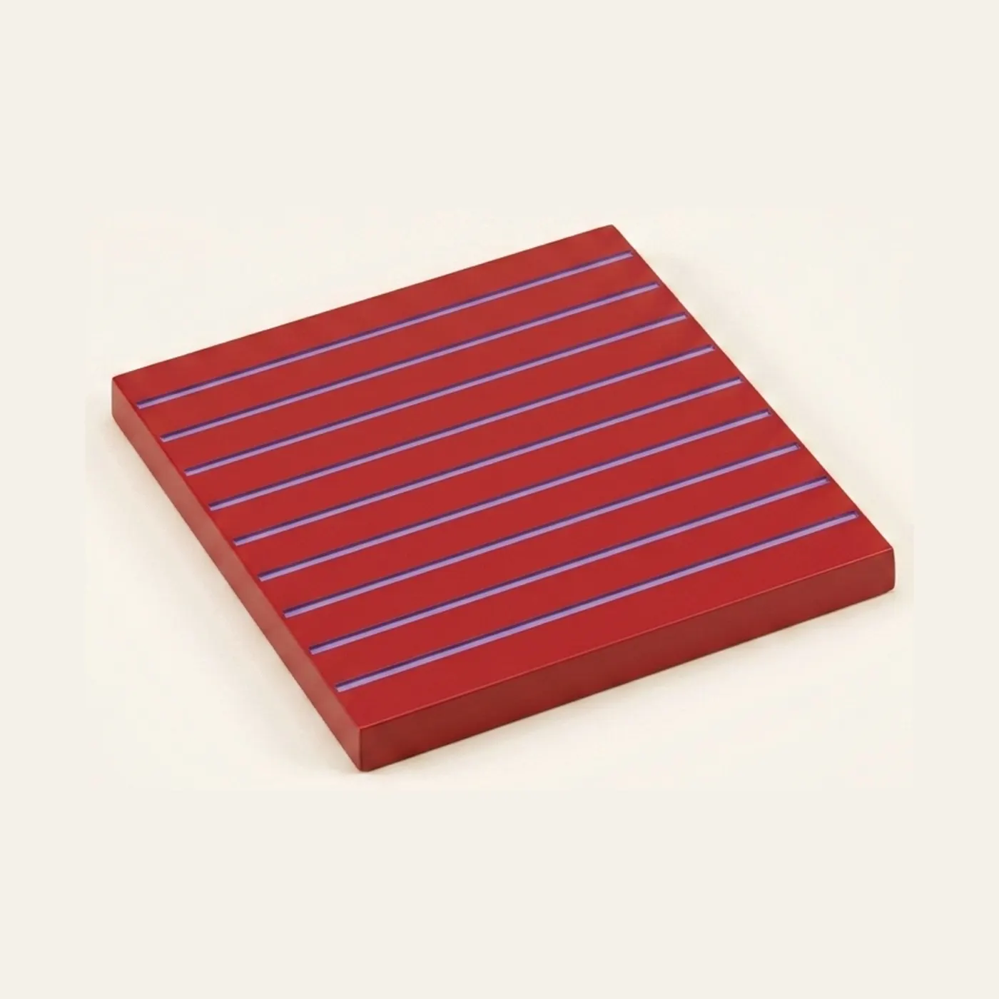 Red Hierarchy Tablet: 50×50×5mm Mathematical Reference: Montessori material | Faborino