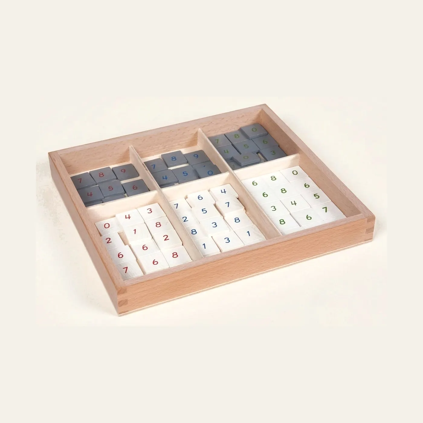 Number Tiles: Counting Practice: Montessori material | Faborino