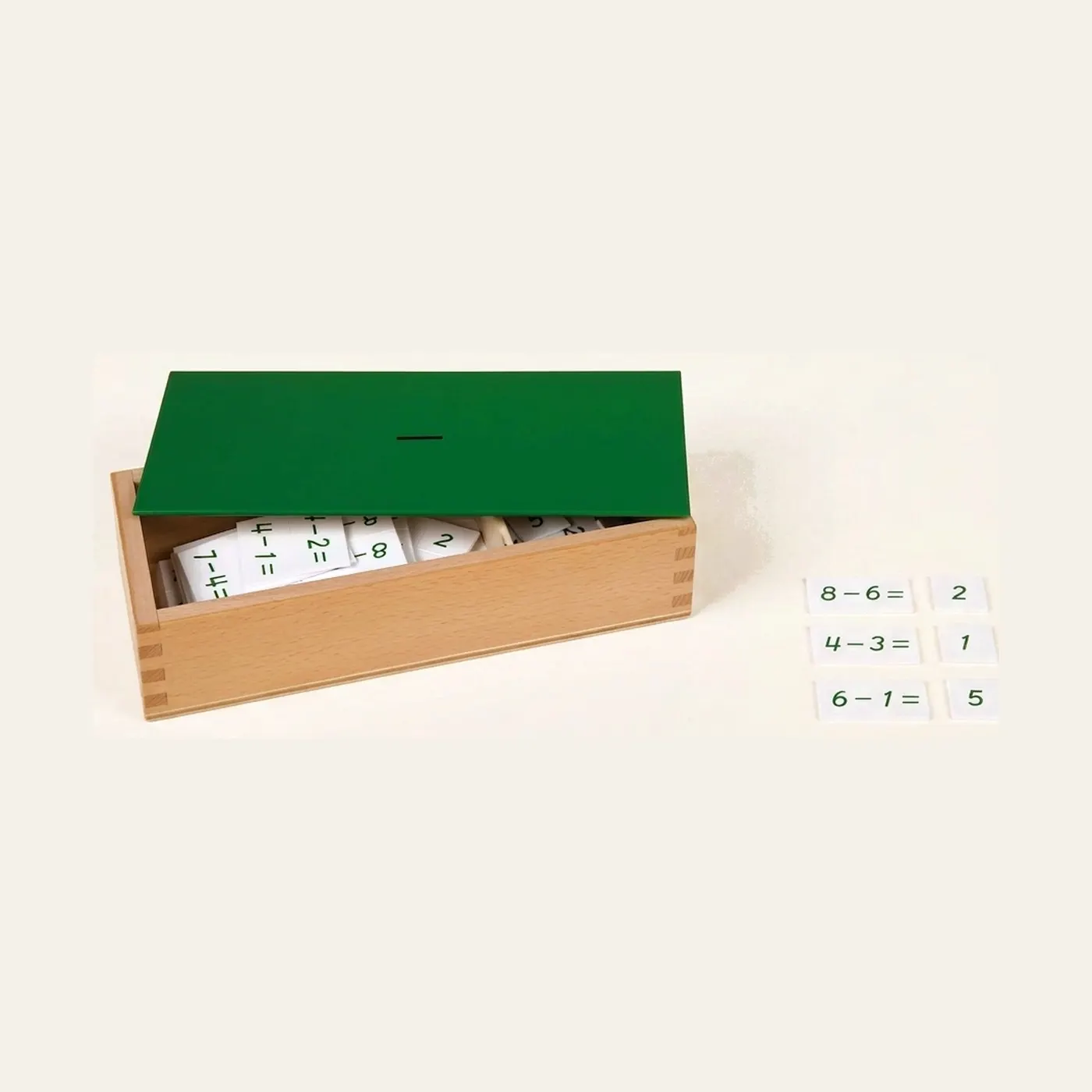 Subtraction Equations Box: Self-Correcting Facts Practice