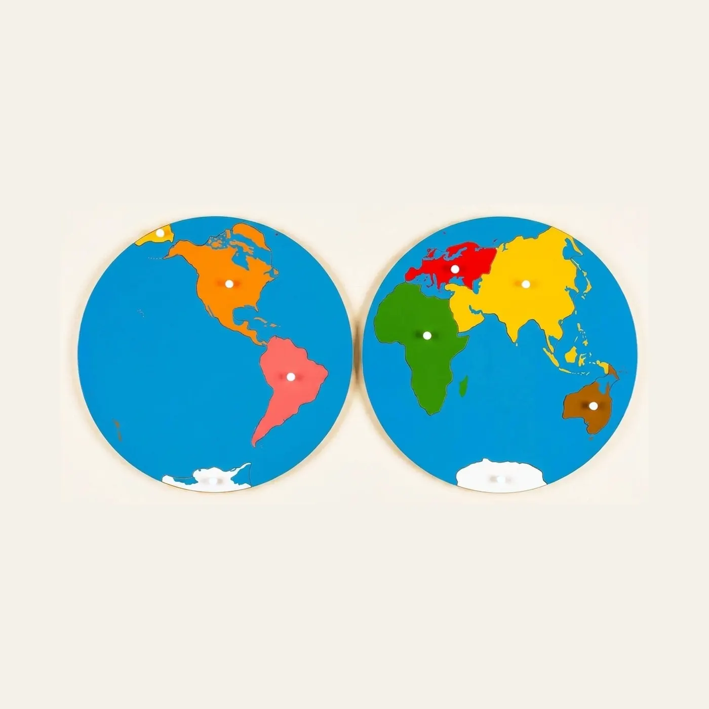 Puzzle Map: World Parts: Montessori material | Faborino
