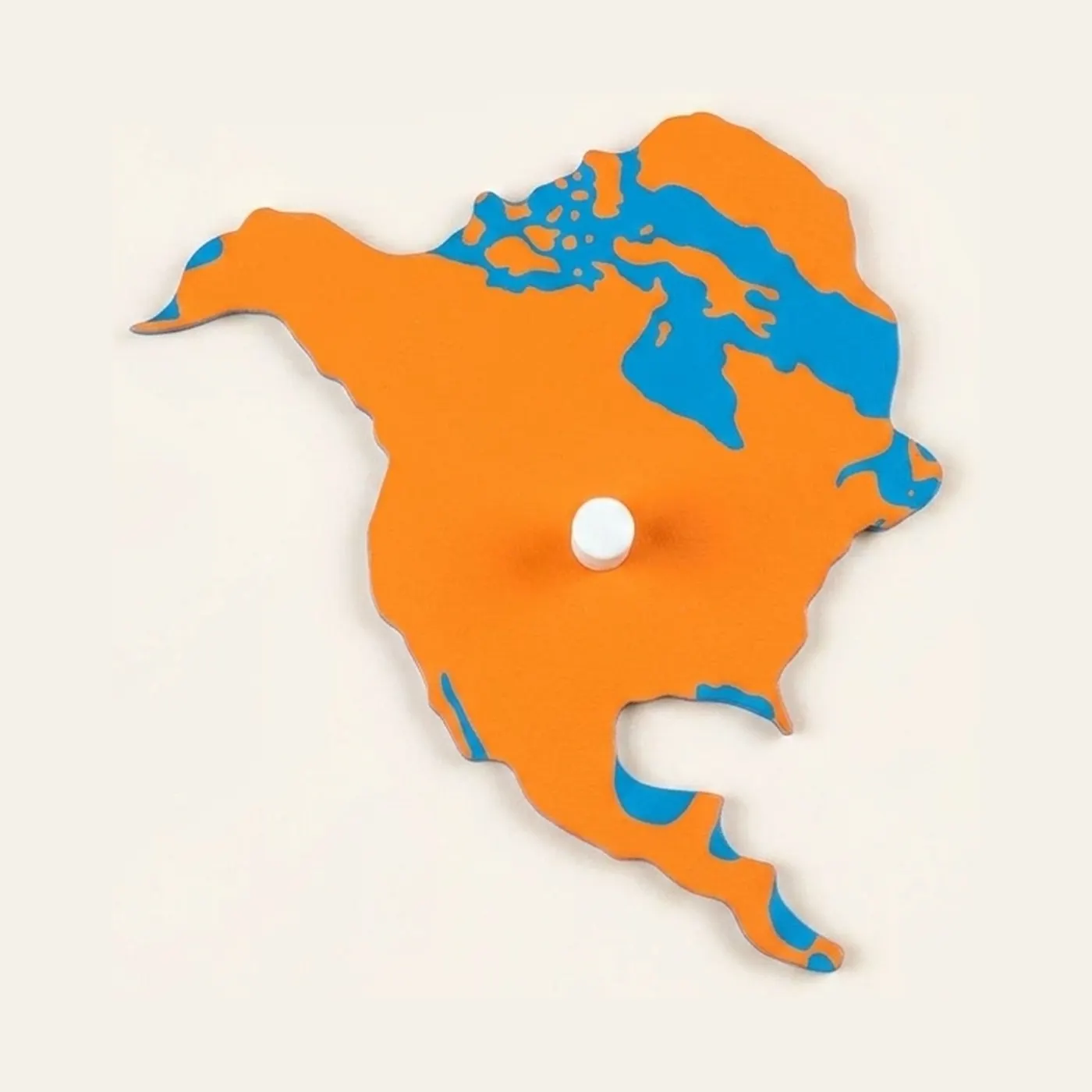 Puzzle Piece Of World Parts: North America: Montessori material | Faborino