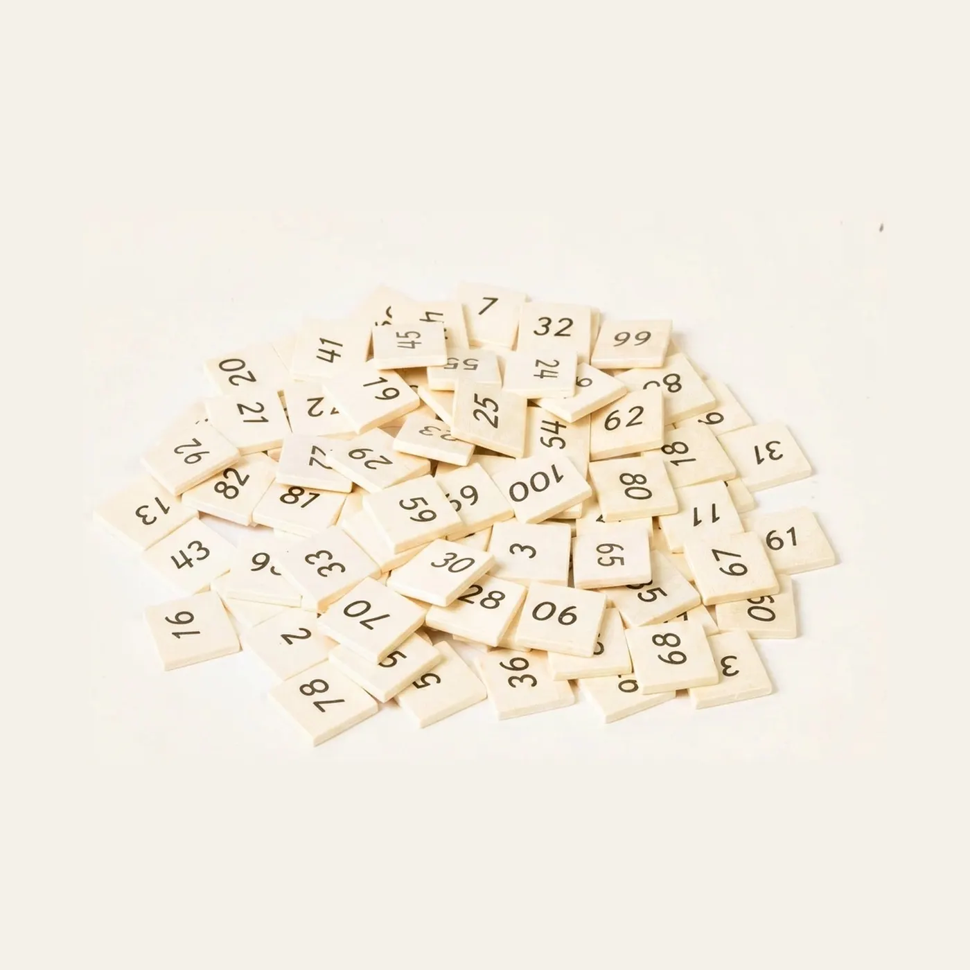 Hundred Board: Tiles Only: Montessori material | Faborino