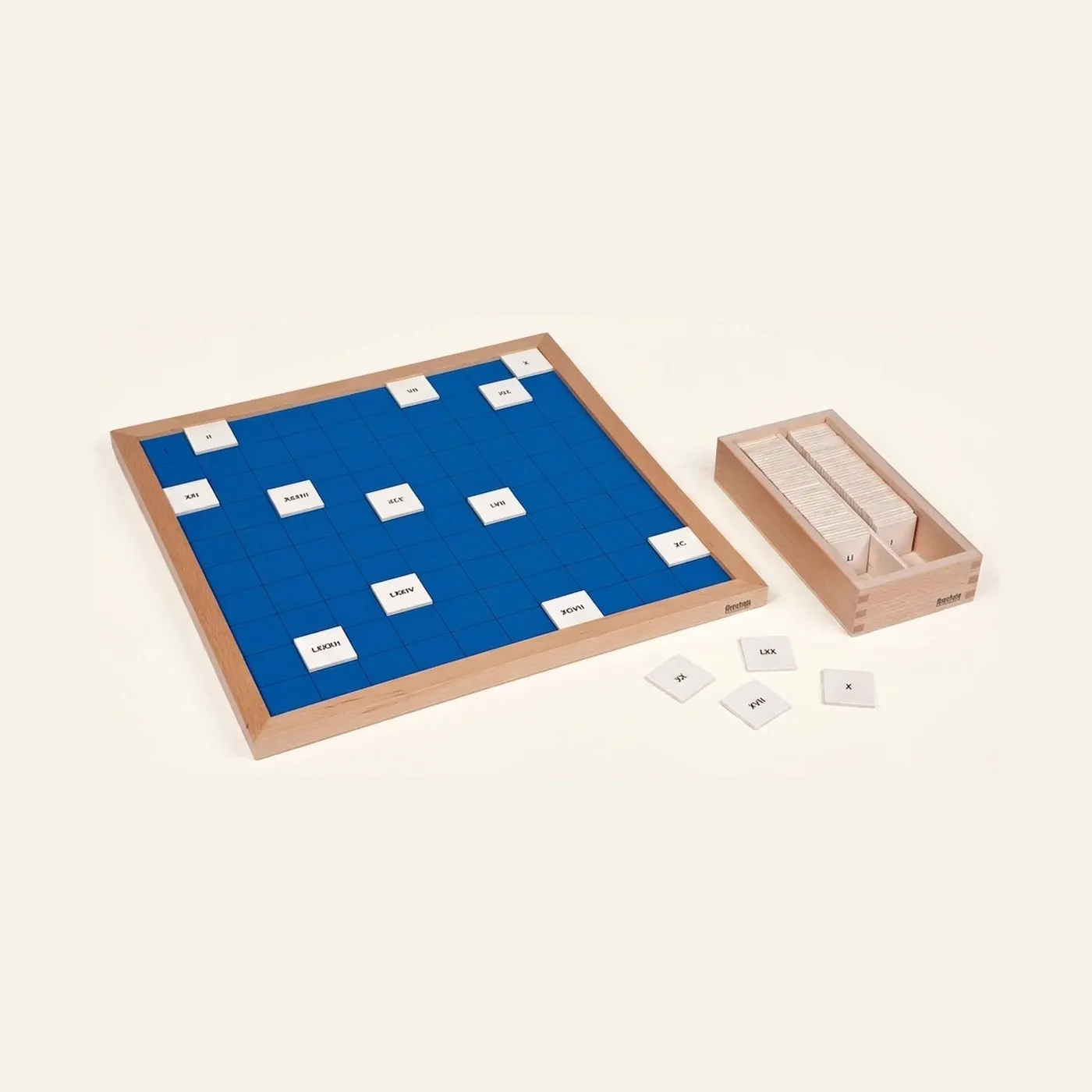 Hundred Board With Roman Numerals: Montessori material | Faborino