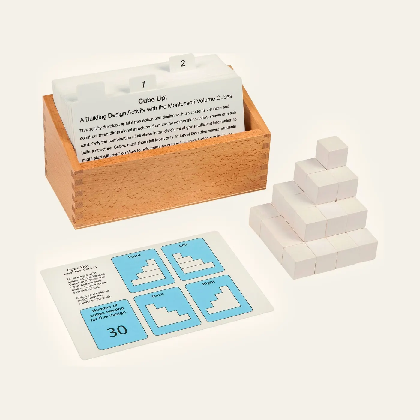 Cube Up!: 3D Building Challenge with White Cubes