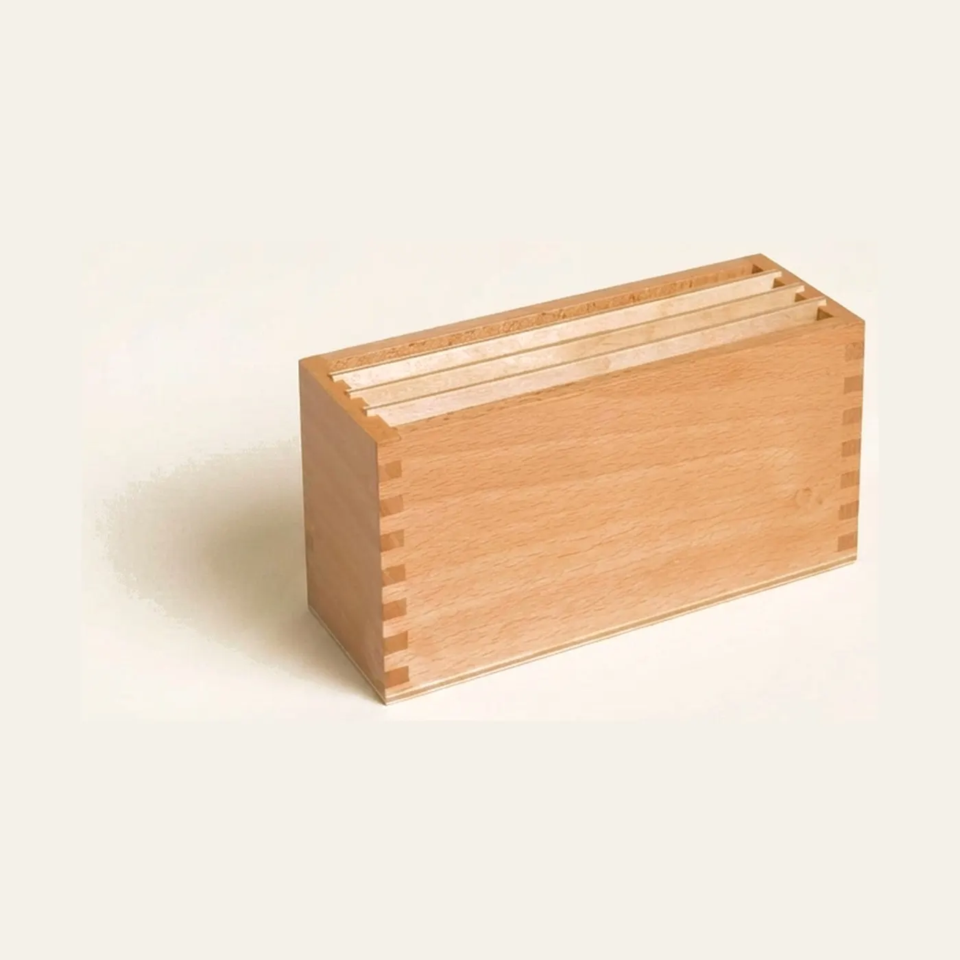 First Botany Cards Box: Wooden Storage for Nomenclature Cards: Montessori material | Faborino