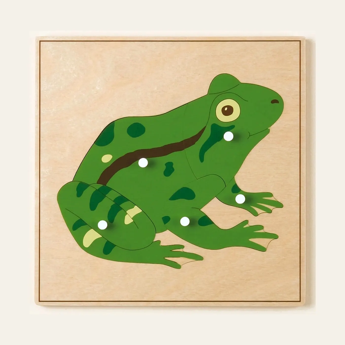 Puzzle zvířátko: Žába: Montessori pomůcka | Faborino