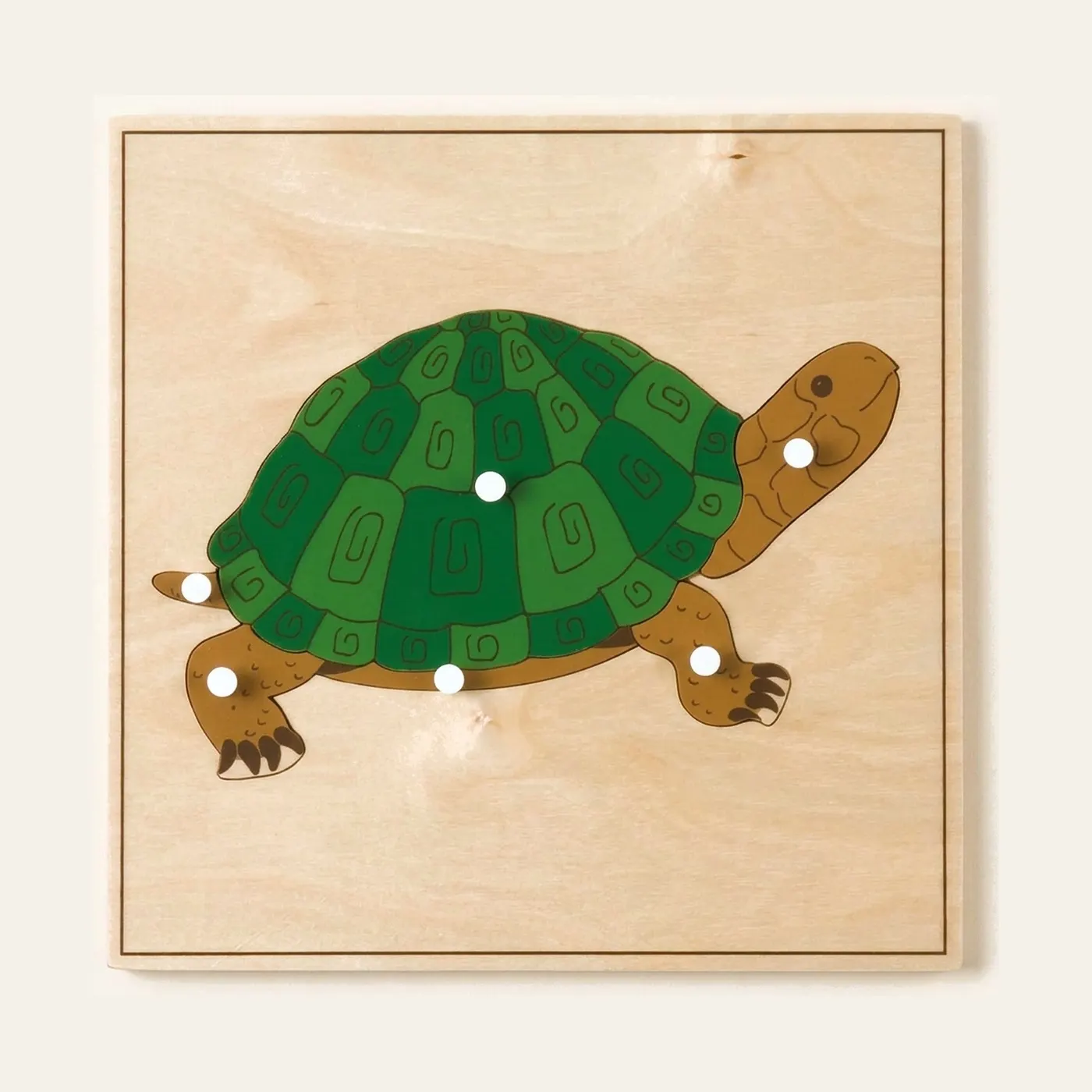 Animal Puzzle: Turtle: Montessori material | Faborino
