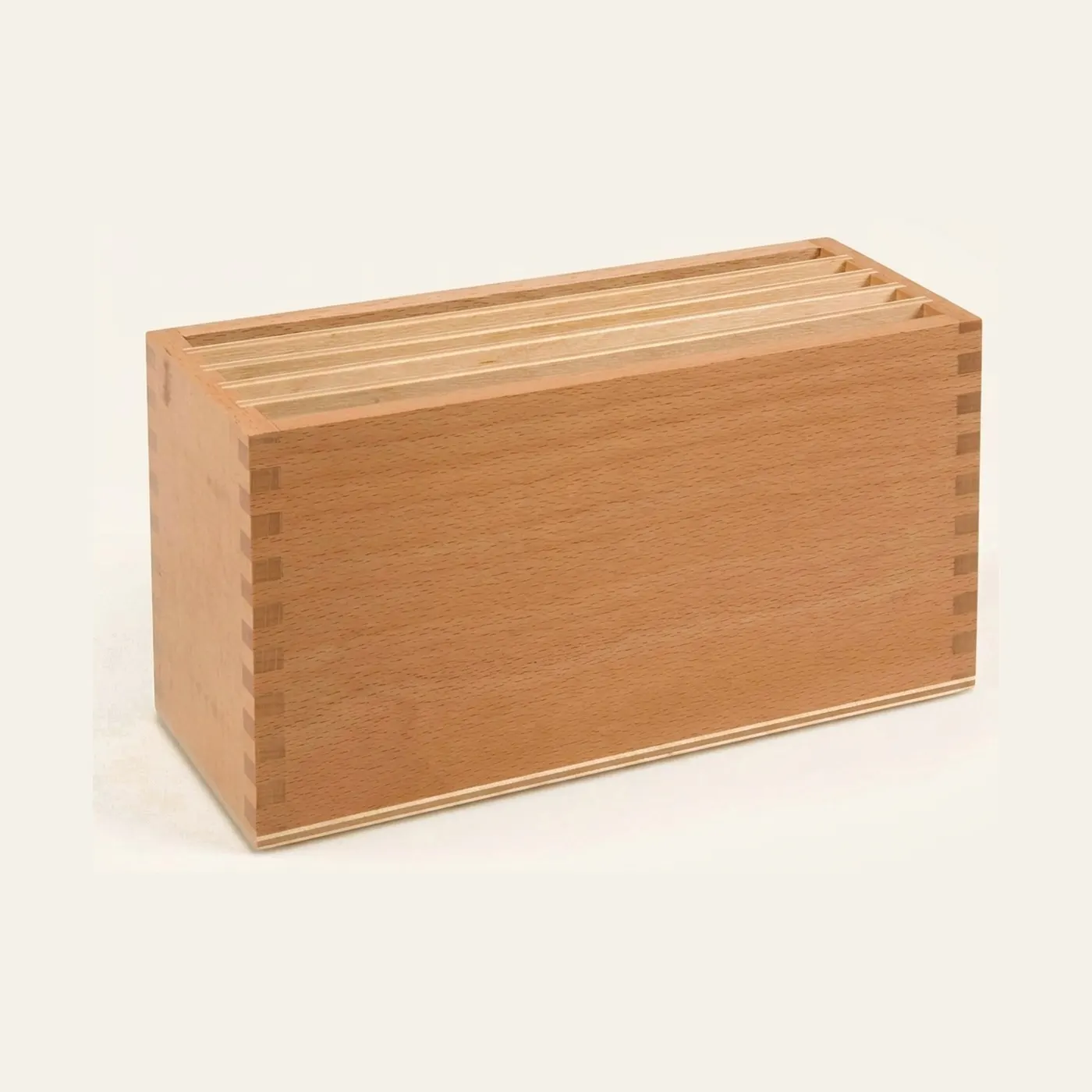 Land Form Cards Storage Box: Beechwood Geography Organiser: Montessori material | Faborino