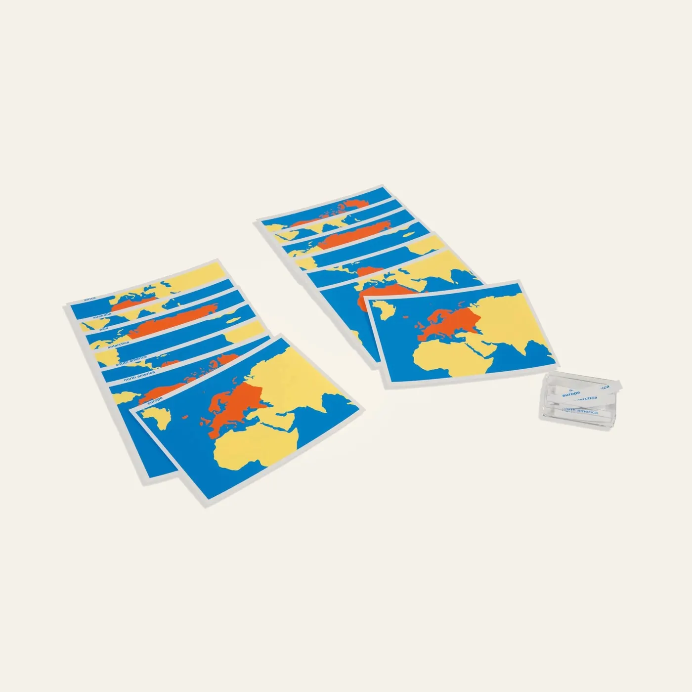 Cards Of The World Parts: Montessori material | Faborino