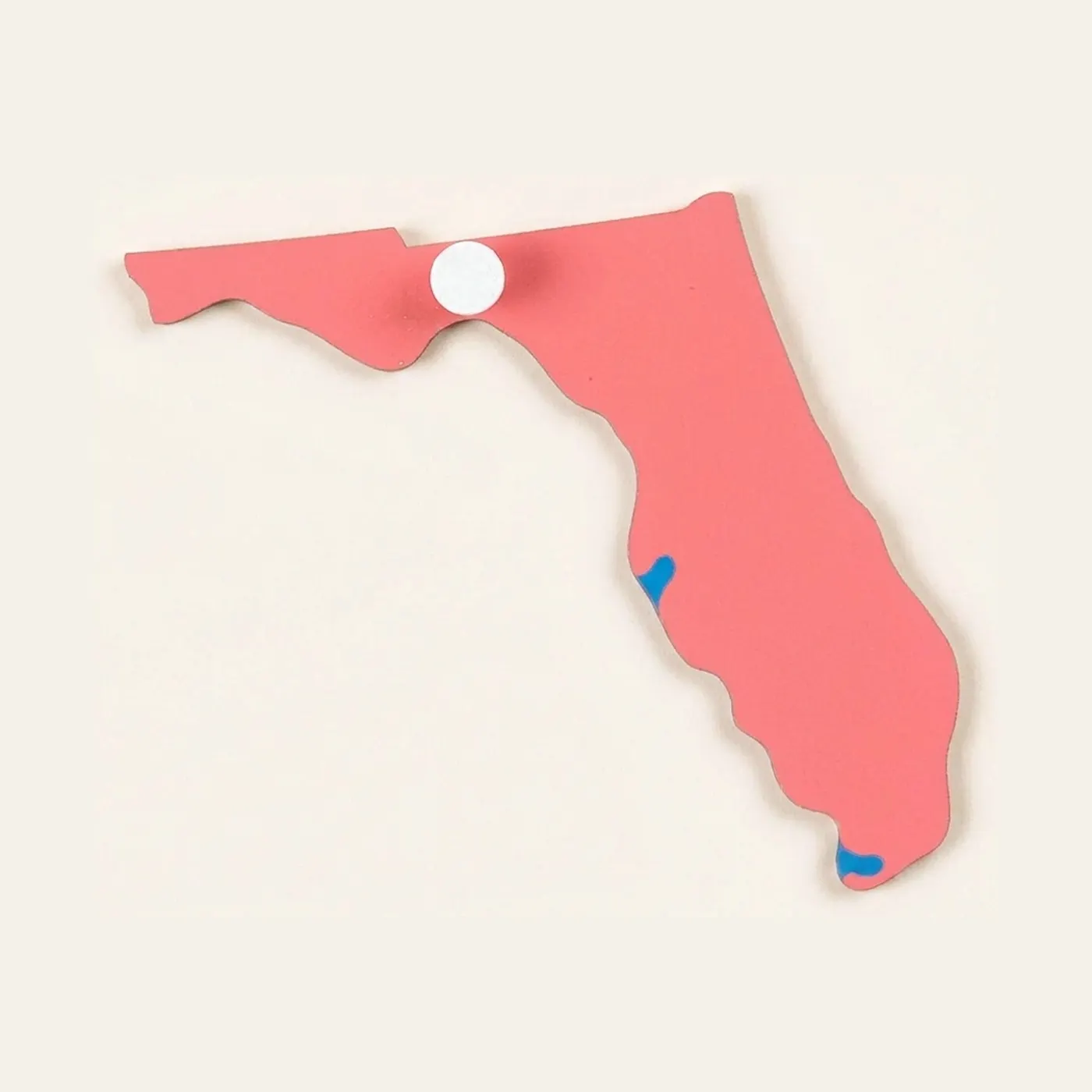 Puzzle Piece Of Usa: Florida: Montessori material | Faborino
