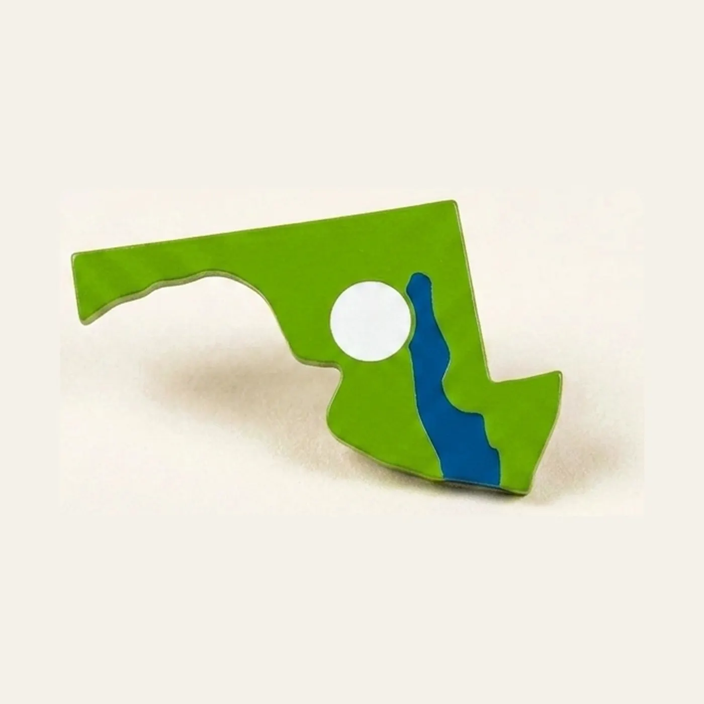 Puzzle Piece Of Usa: Maryland: Montessori material | Faborino