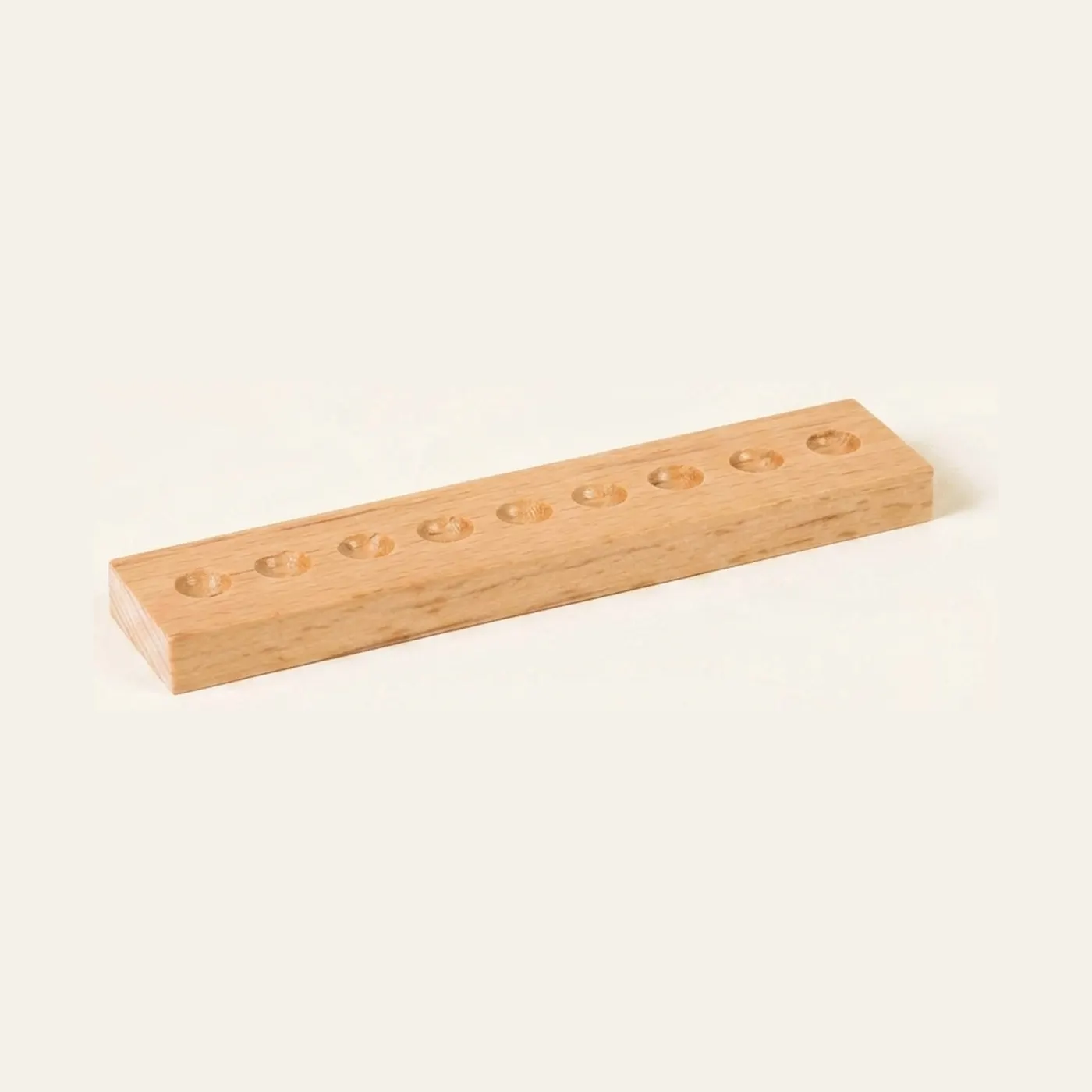 Beechwood Rod With 9 Holes: Montessori material | Faborino