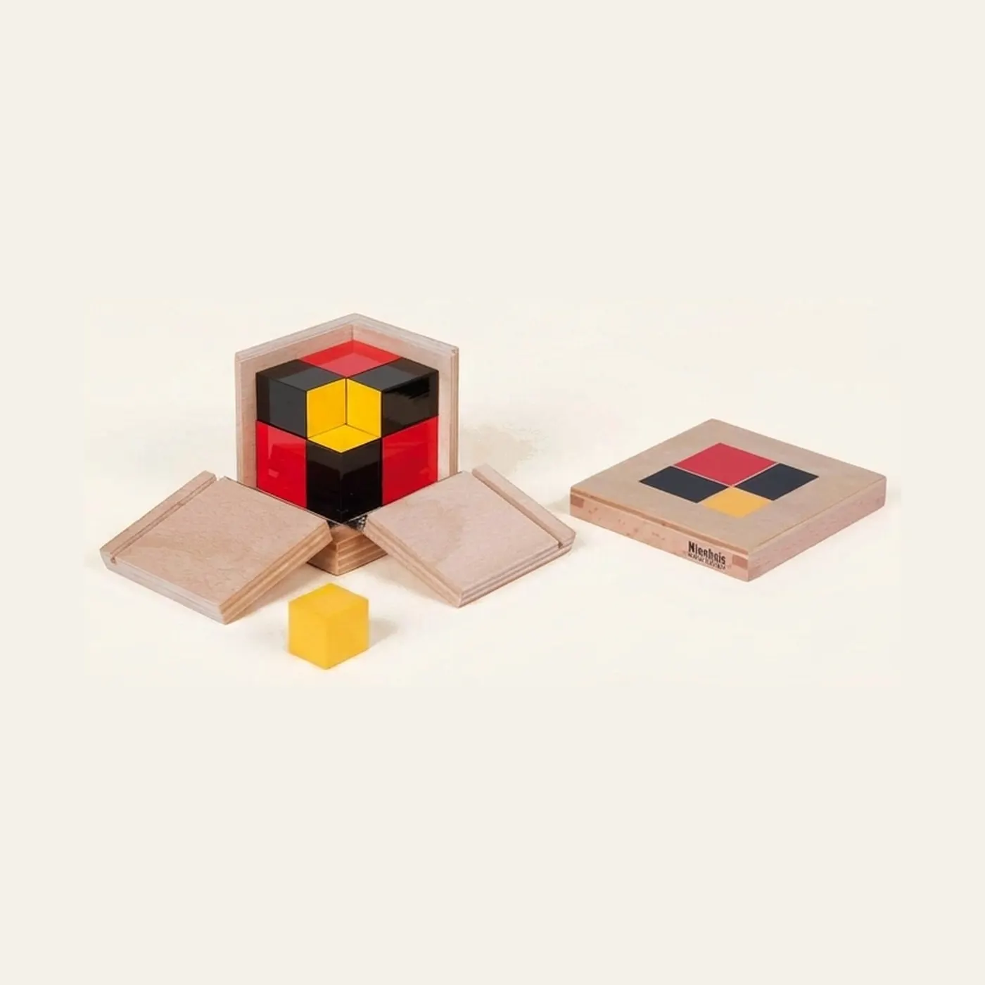 Algebraic Binomial Cube: Advanced Mathematical Sensorial Material