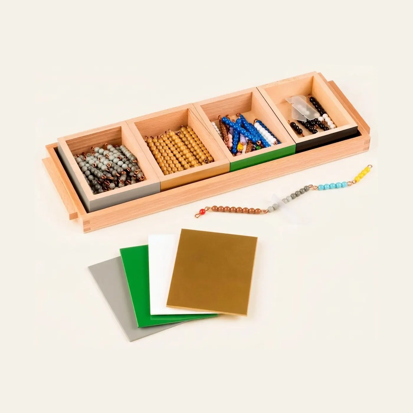 Subtraction Snake Game: Individual Beads Nylon (Nienhuis): Montessori material | Faborino