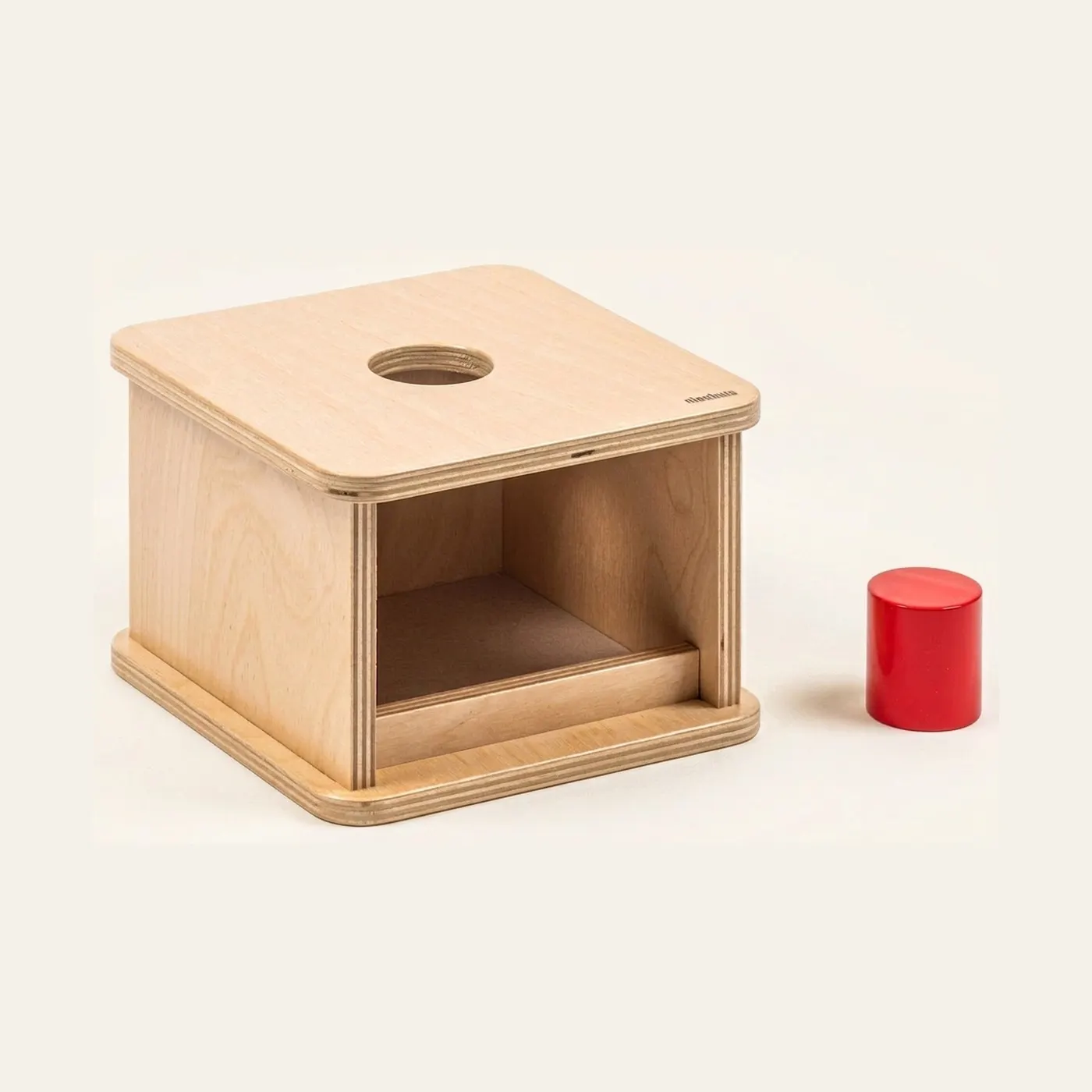 Imbucare box: velký válec a trvalost předmětů: Montessori pomůcka | Faborino