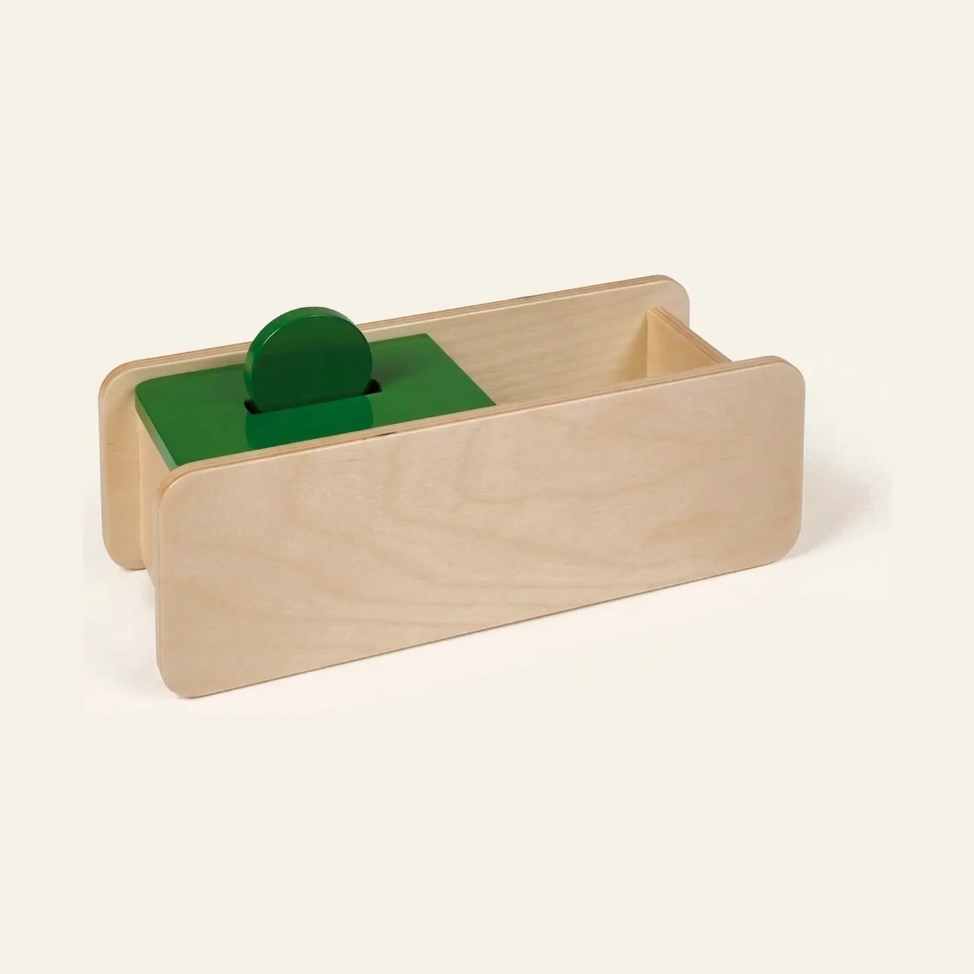 Imbucare box s víkem: Aktivita s jednou štěrbinou: Montessori pomůcka | Faborino