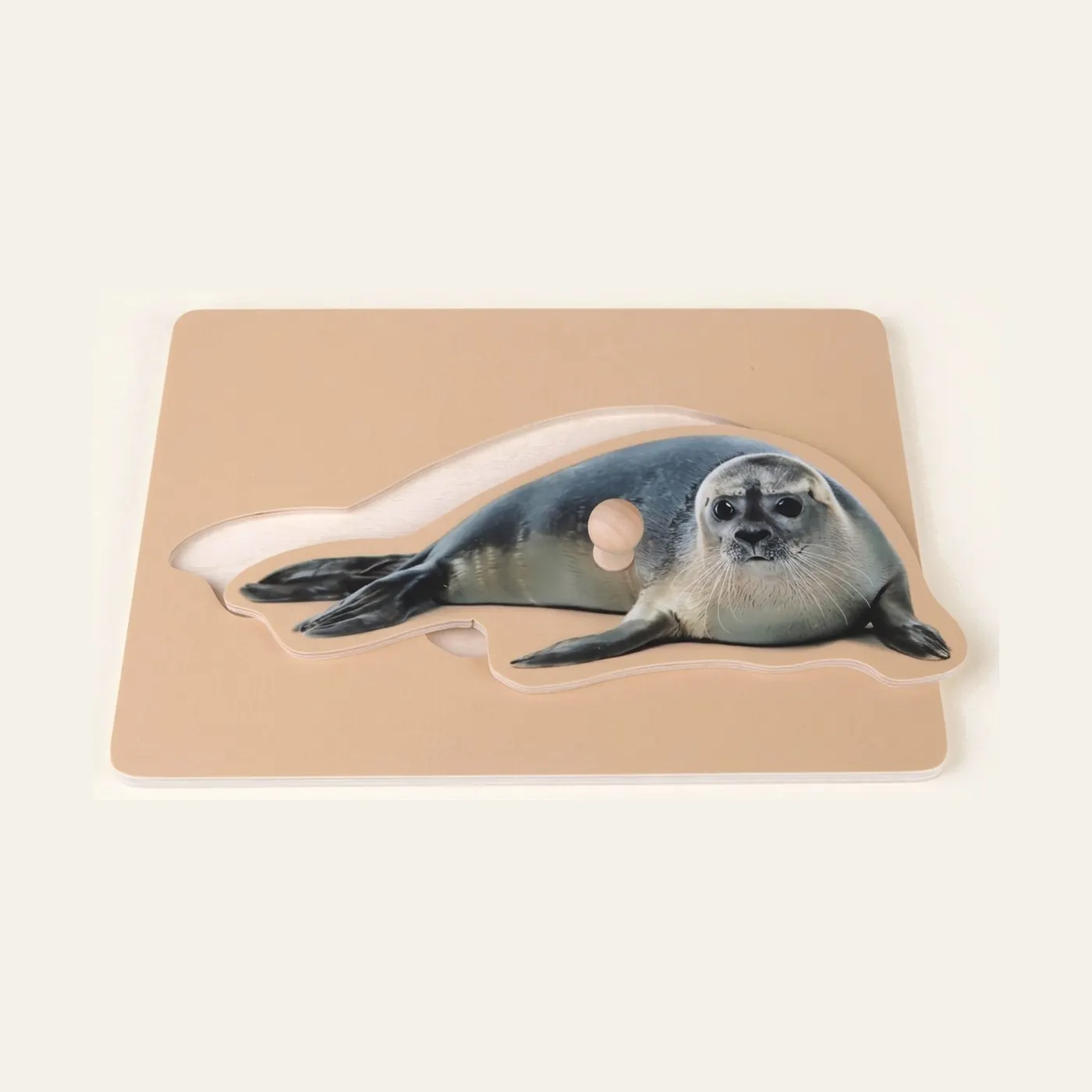 Toddler Puzzle: Seal: Montessori material | Faborino