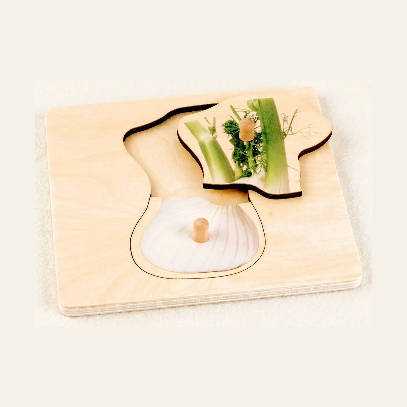 Toddler Puzzle: Fennel: Montessori material | Faborino