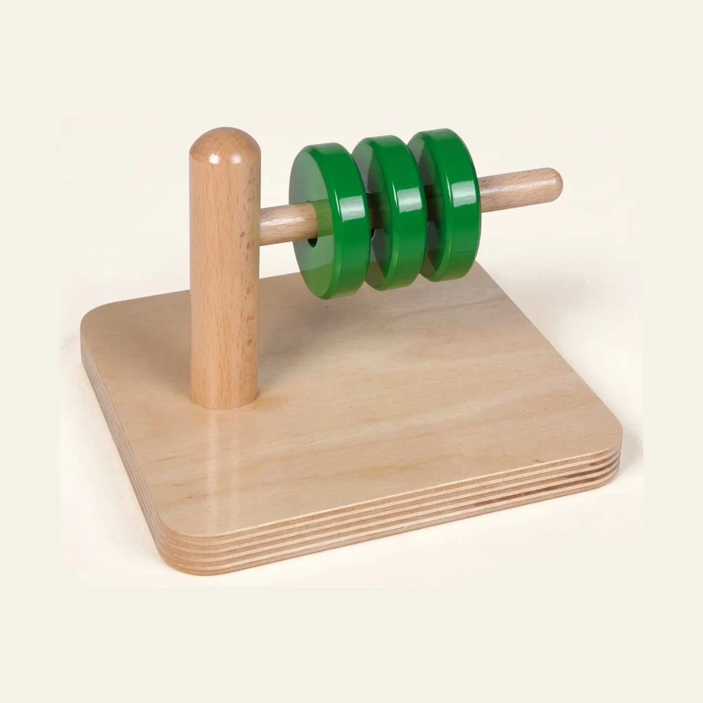 Disky na vodorovném kolíku: Montessori pomůcka | Faborino