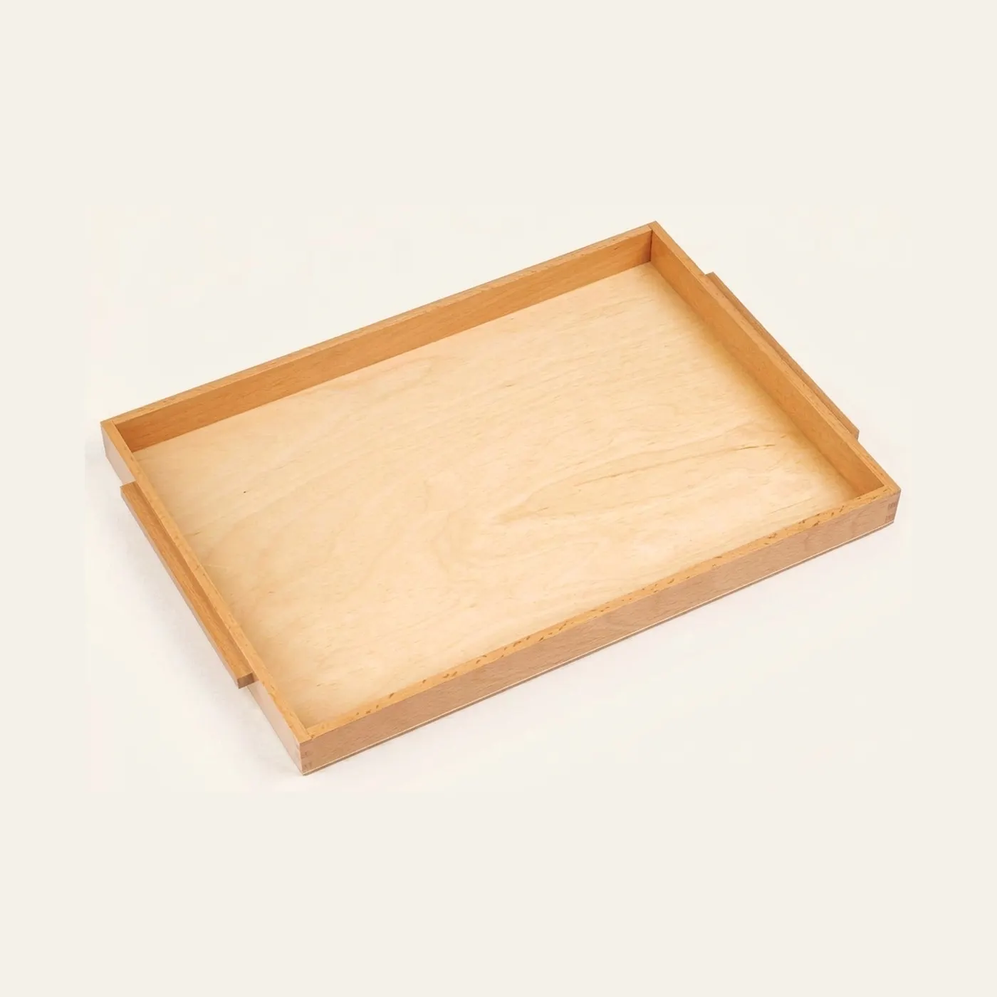 Wooden Tray With Handles: Large: Montessori material | Faborino