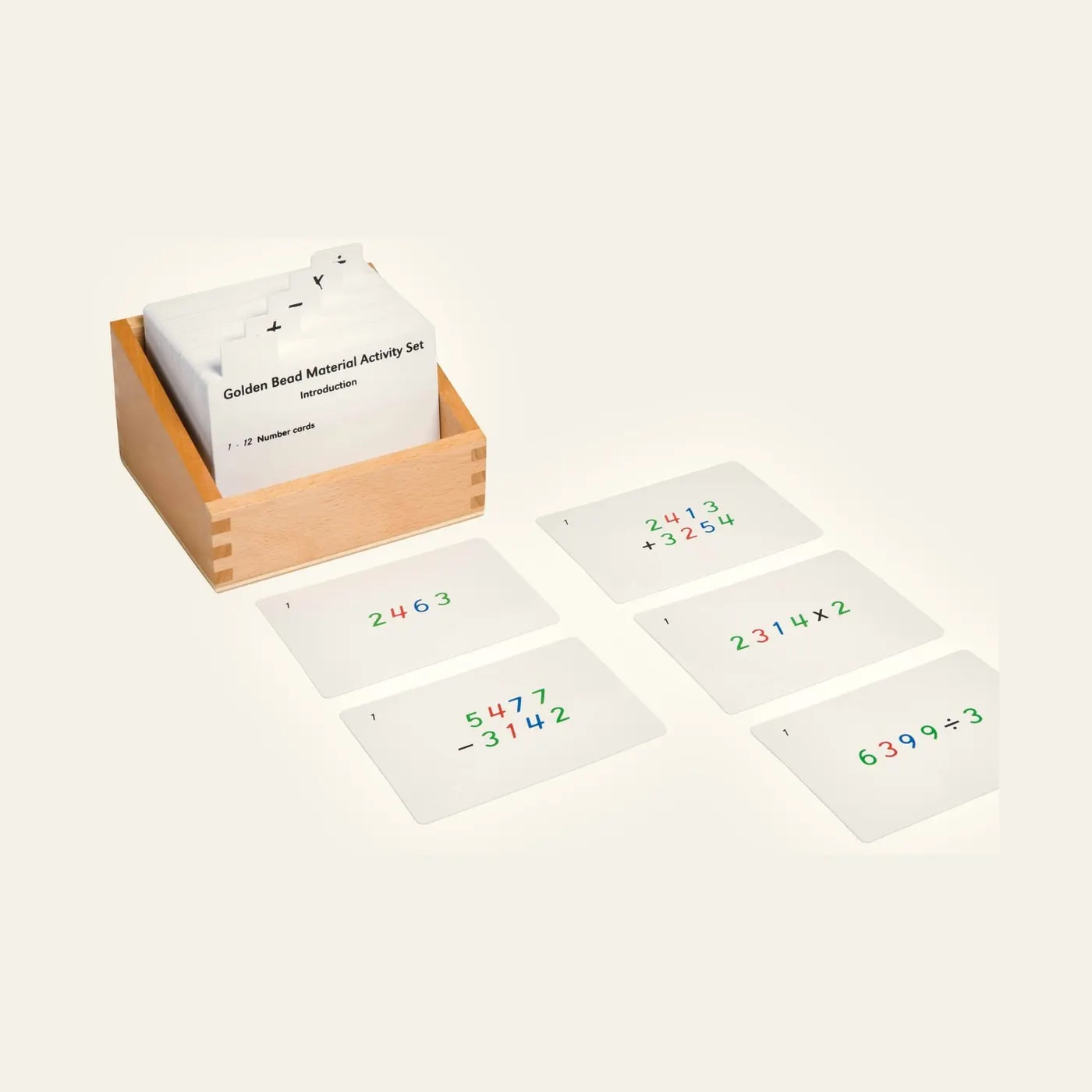 Golden Bead Material Activity Set: Montessori material | Faborino