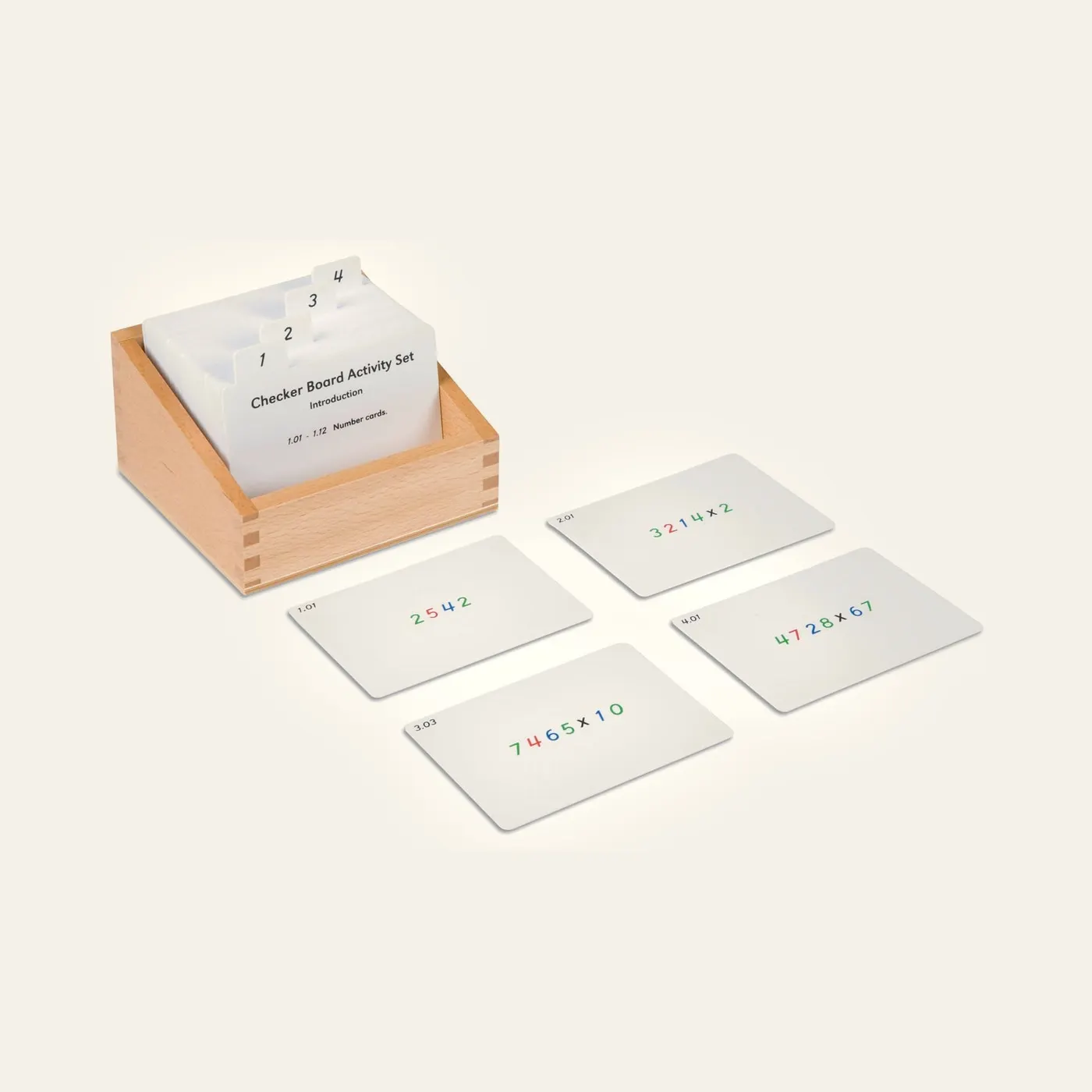 Checker Board Activity Set: Montessori material | Faborino