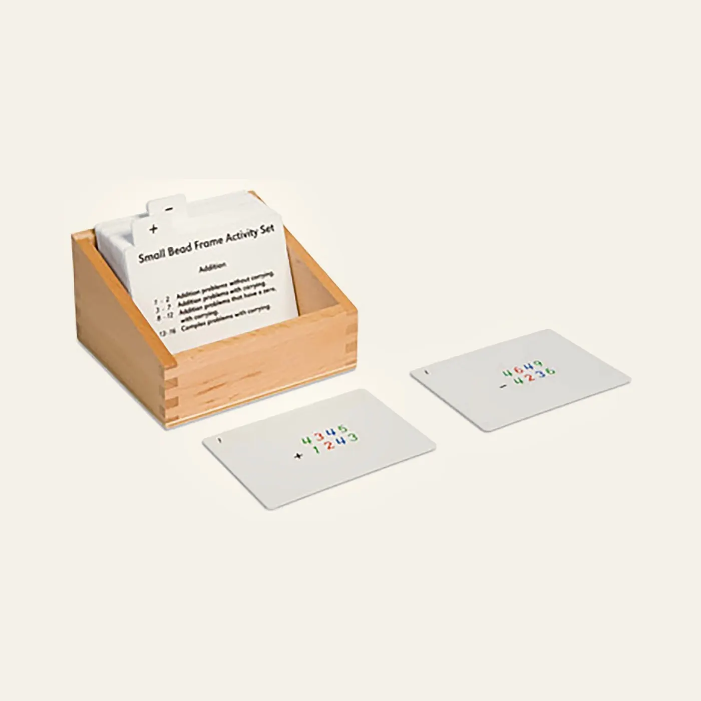 Small Bead Frame Activity Set: Mathematical Practice Cards