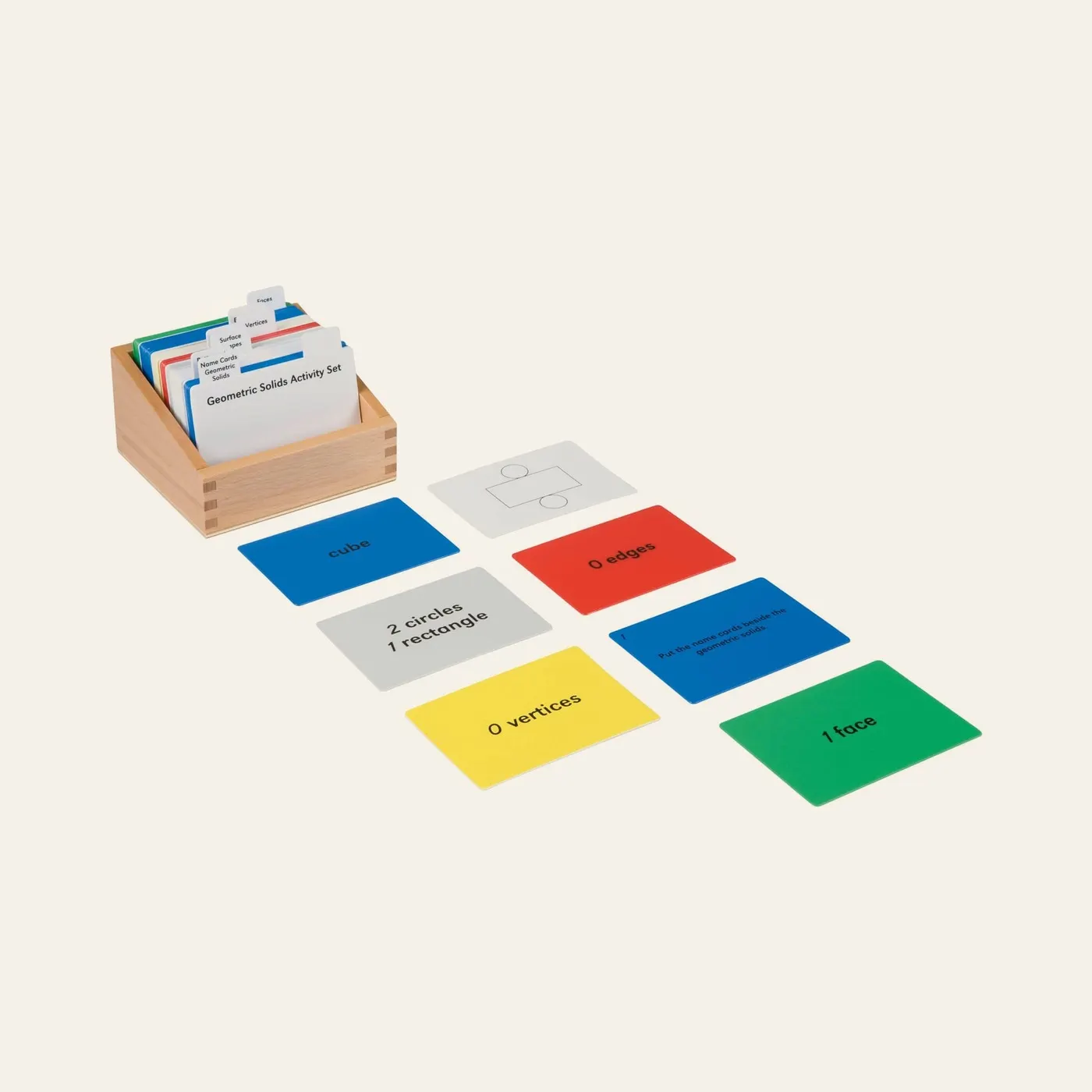 Geometric Solids Activity Set: Classification Cards for 3D Shapes: Montessori material | Faborino