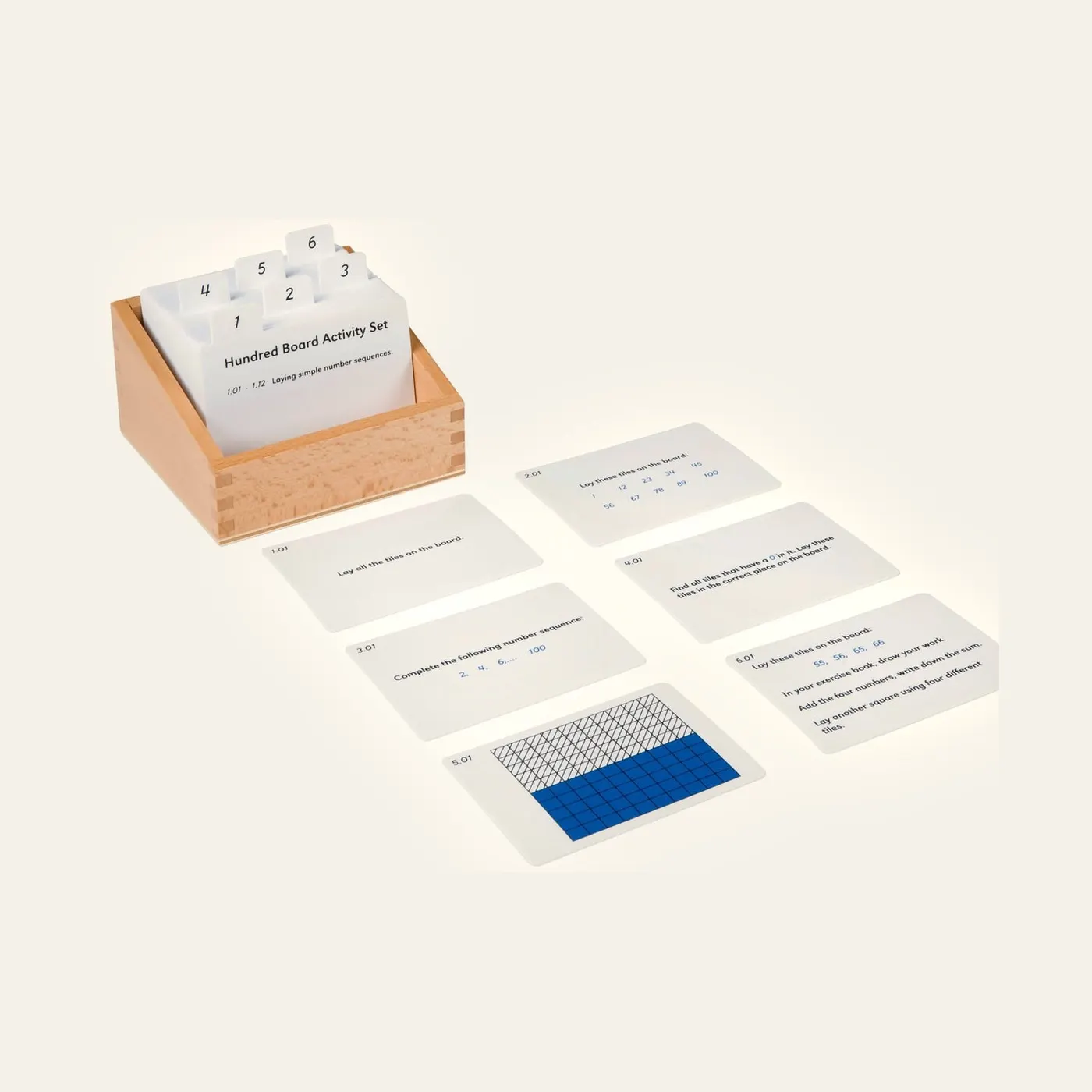 Hundred Board Activity Set: Montessori material | Faborino