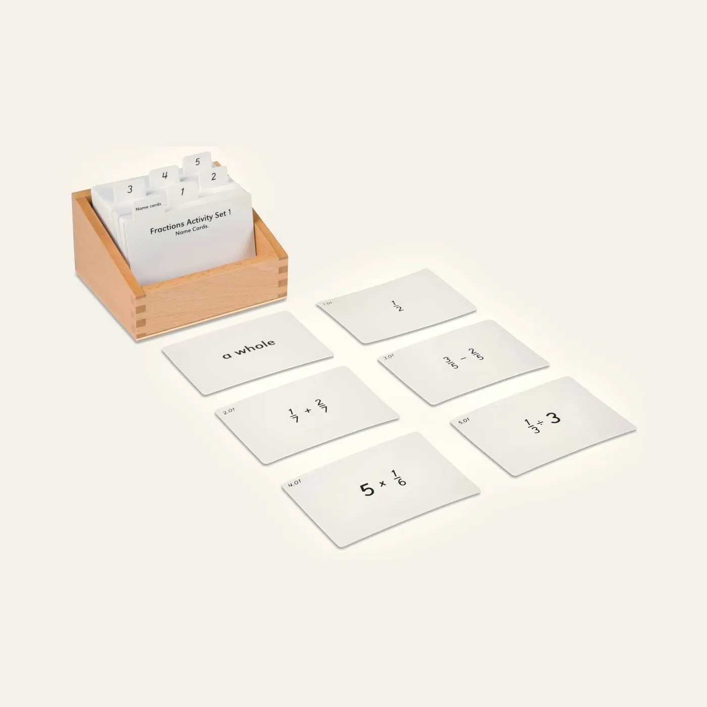 Fractions Activity Set: 1: Montessori material | Faborino