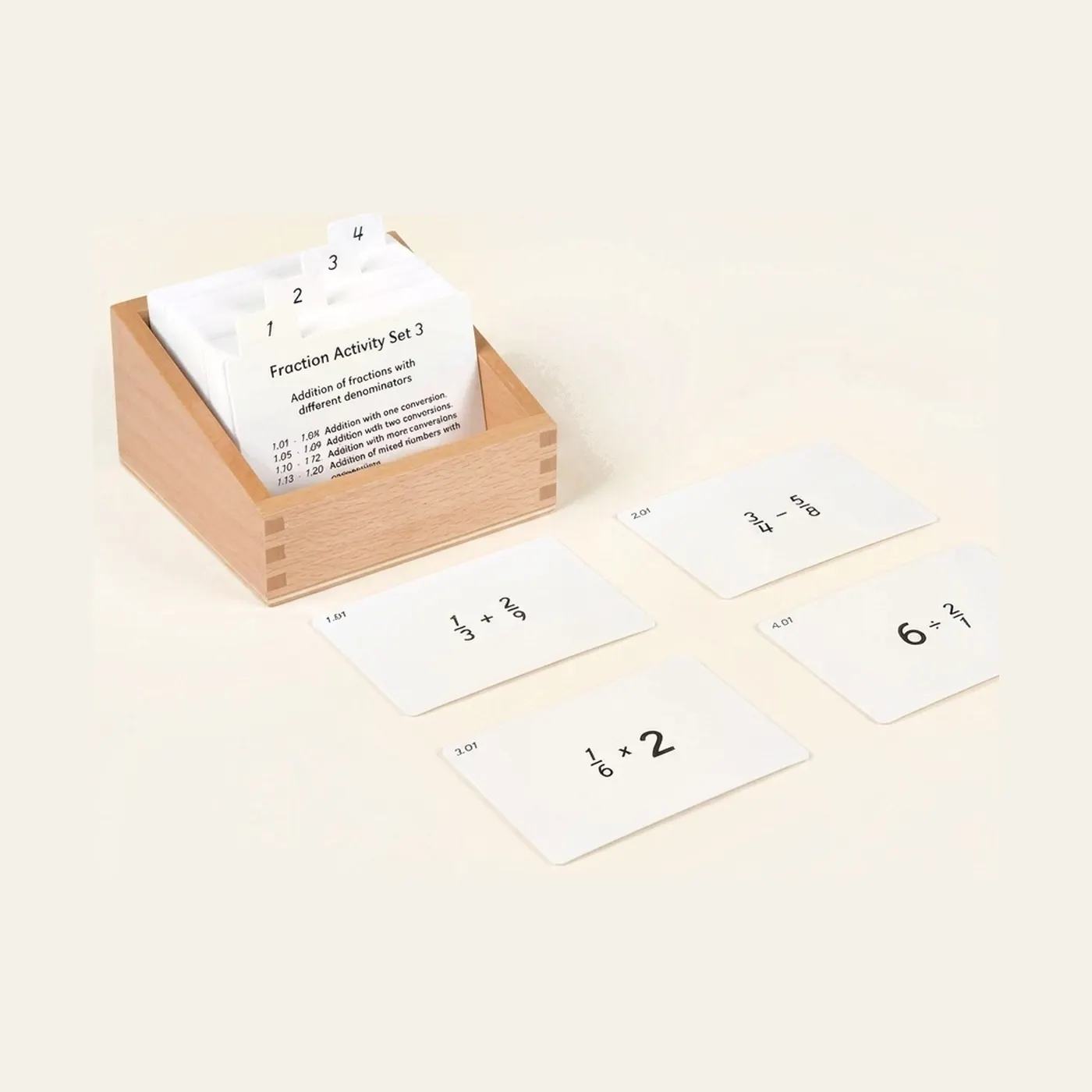 Fractions Activity Set: 3: Montessori material | Faborino