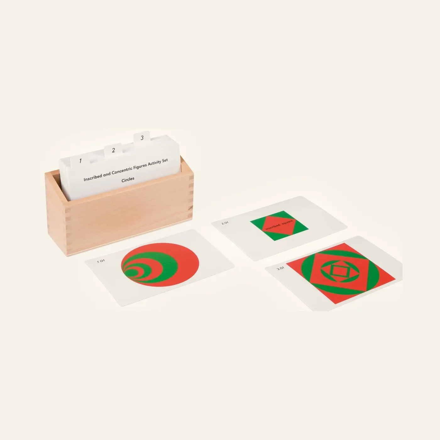 Inscribed And Concentric Figures Activity Set: Montessori material | Faborino