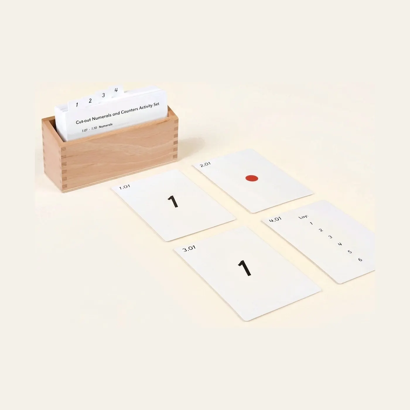 Cut-Out Numerals And Counters Activity Set: Montessori material | Faborino