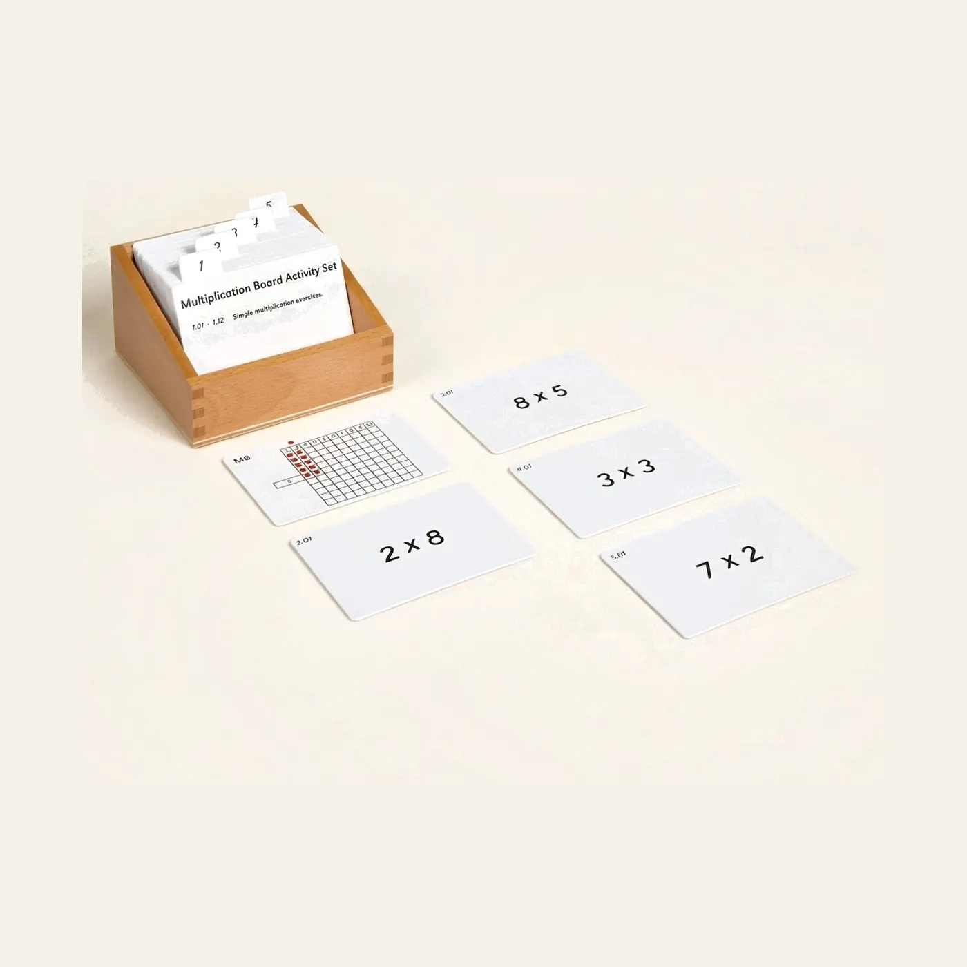 Multiplication Board Activity Set: Montessori material | Faborino