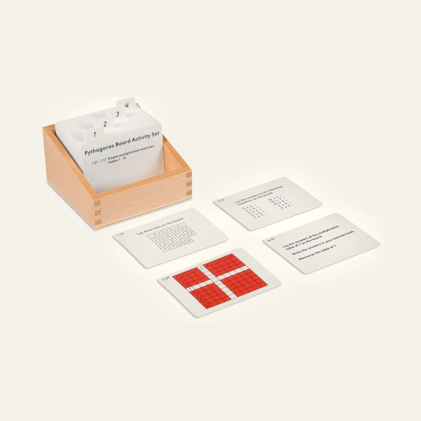 Pythagoras Board Activity Set: Montessori material | Faborino