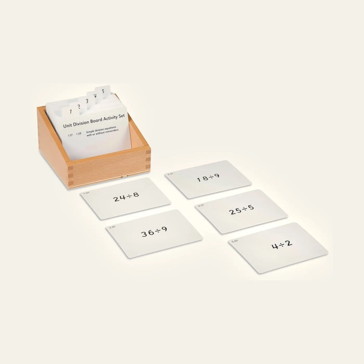 Unit Division Board Activity Set: Montessori material | Faborino
