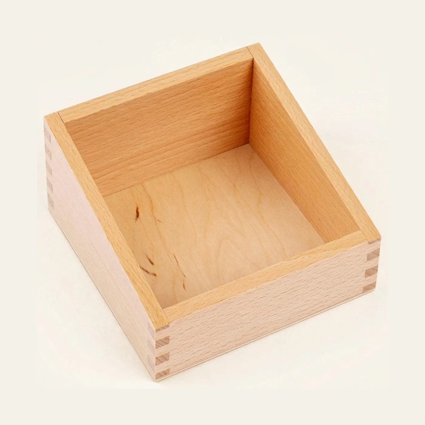 Activity Cards Box: Large A6 Wooden Storage for Sensorial Cards: Montessori material | Faborino