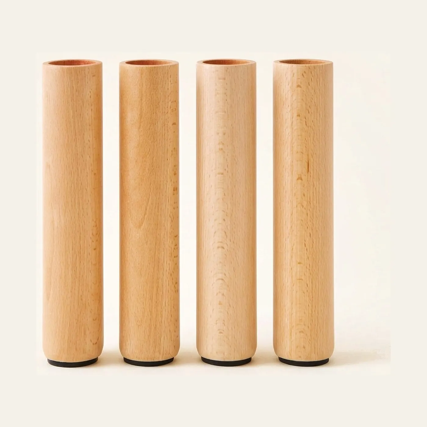 Set Of 4 Table Legs: Height 26 cm: Montessori material | Faborino