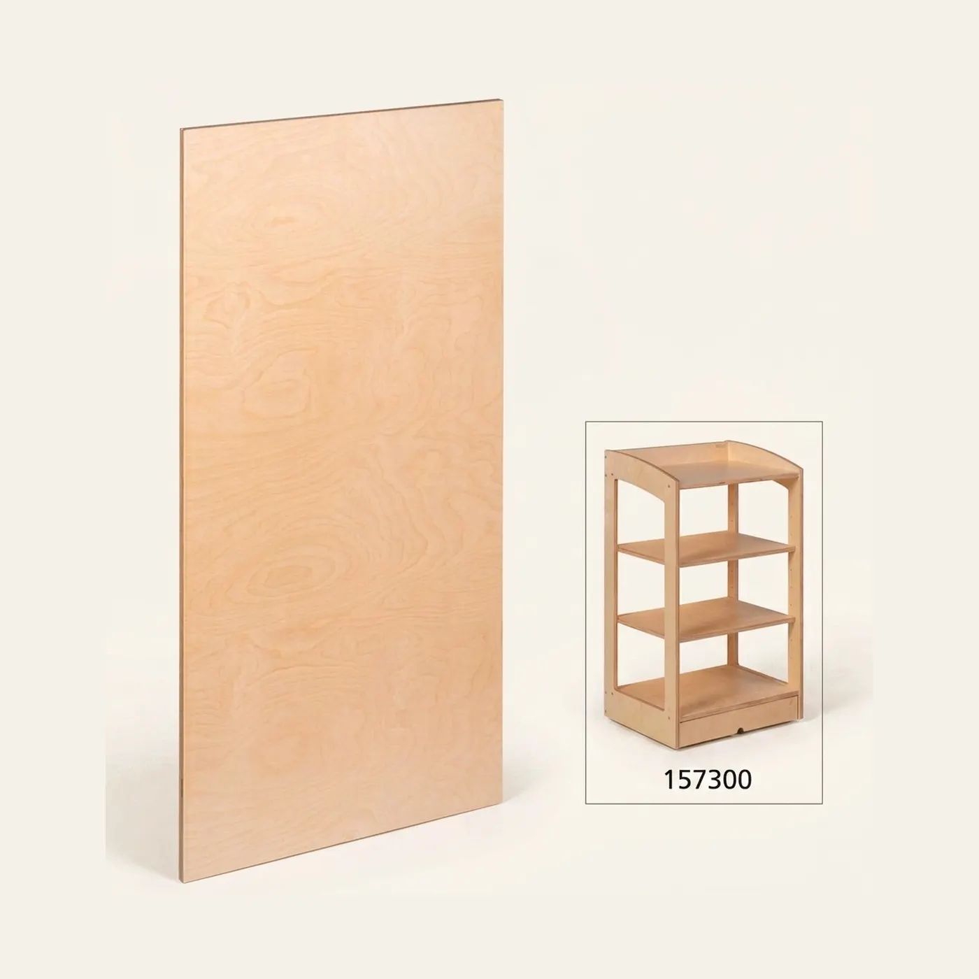 Geometry / Biology Cabinet: Rear Panel (93 cm): Montessori material | Faborino