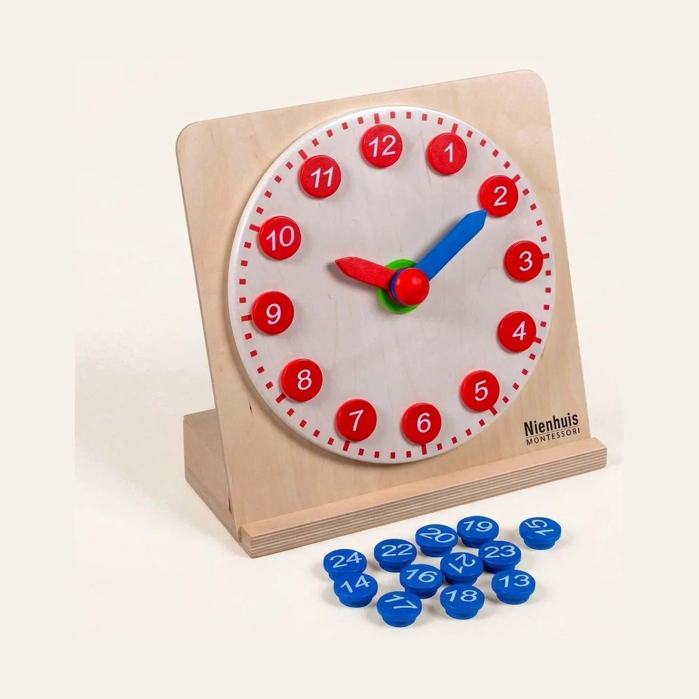Clock With Movable Numbers: Montessori material | Faborino