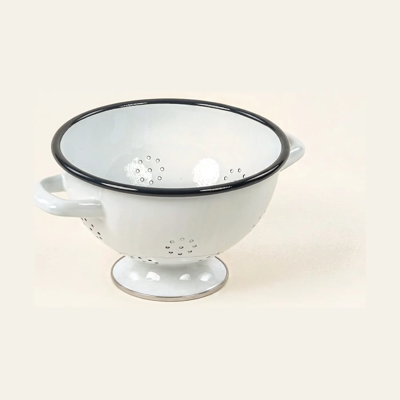 Enamel Colander: Large: Montessori material | Faborino