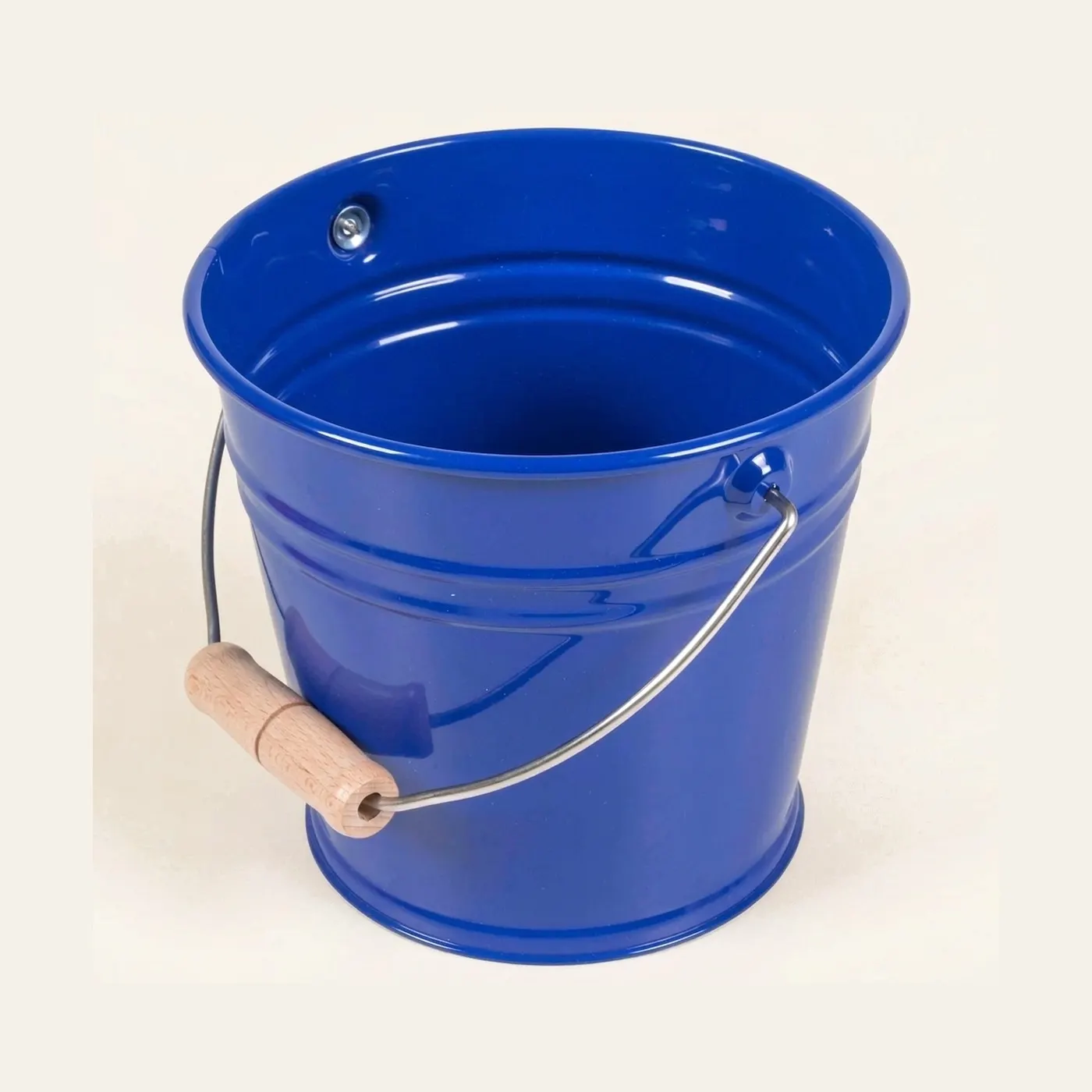 Small Metal Bucket: Blue: Montessori material | Faborino