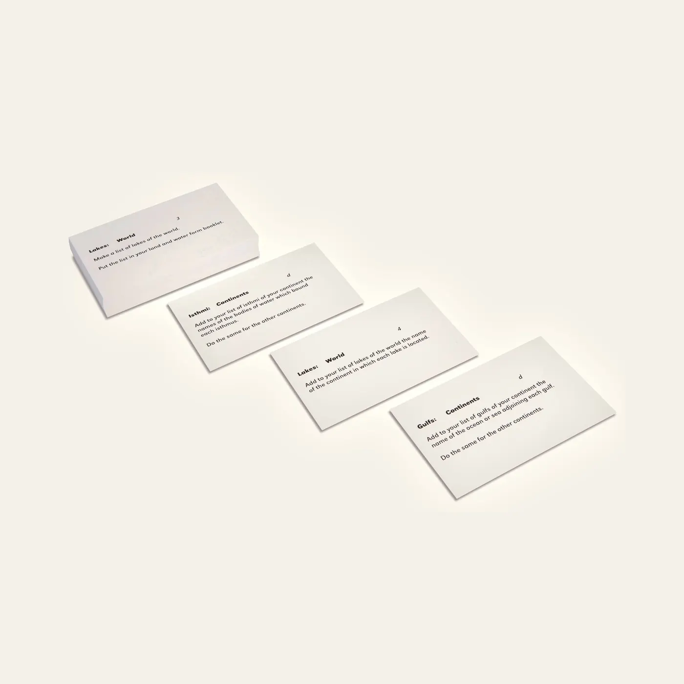Land And Water Forms: Command Cards 2: Montessori material | Faborino