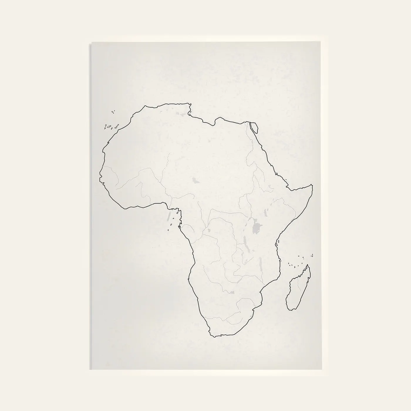 Africa: Waterways (50): Montessori material | Faborino