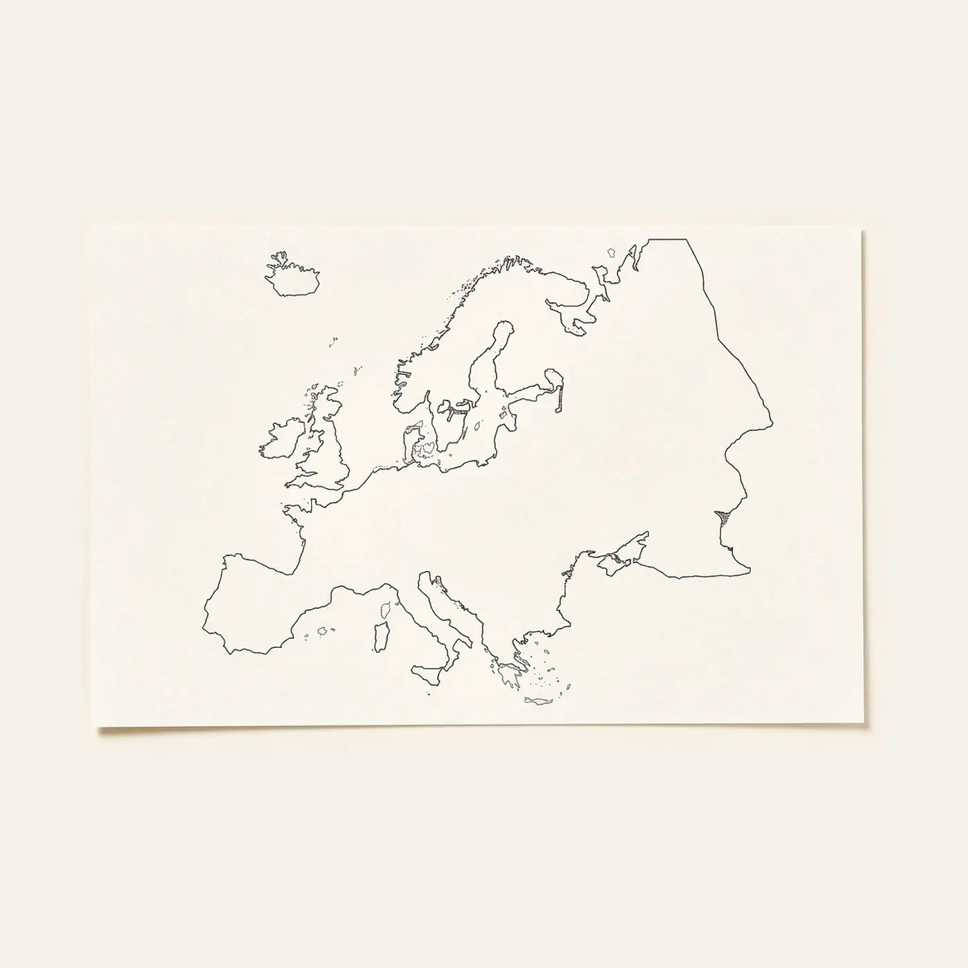 Europe: Outline (50): Montessori material | Faborino