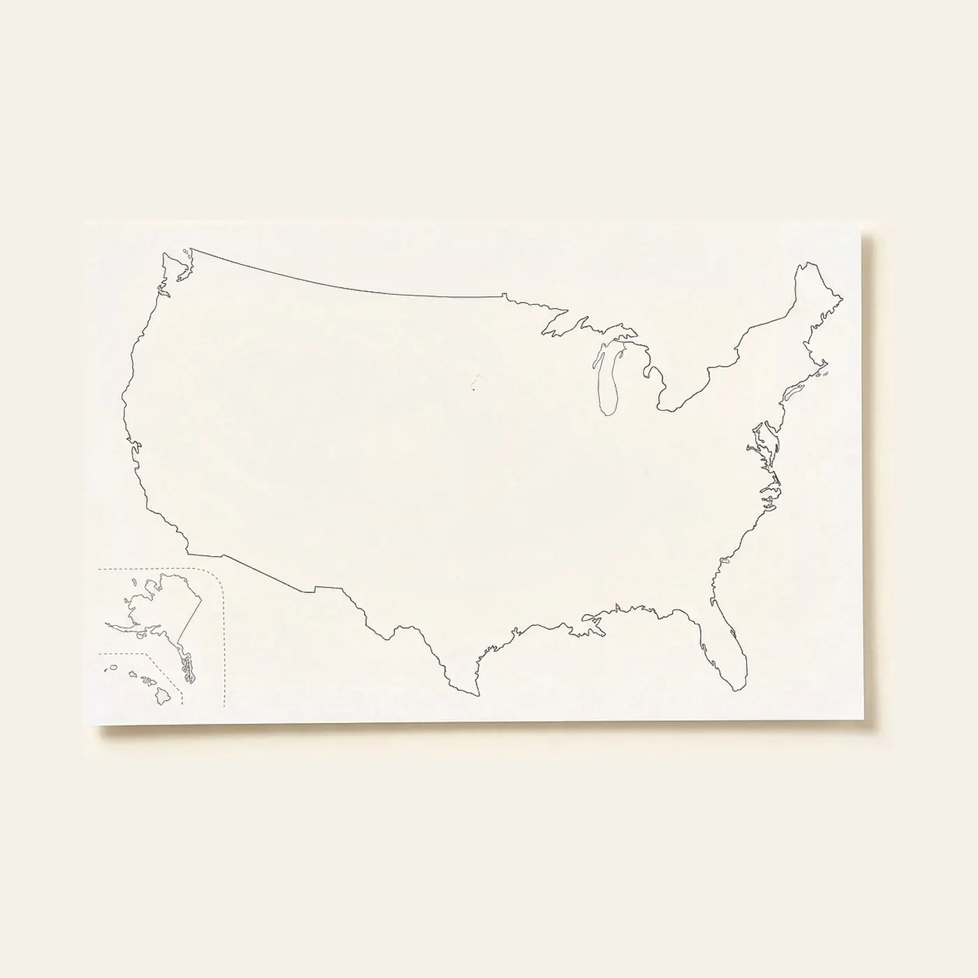 United States: Outline (50): Montessori material | Faborino